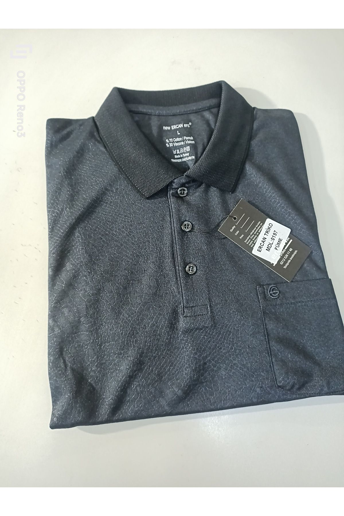 ercan triko jakarlı cepli reguler pamuklu polo yaka t-shirt