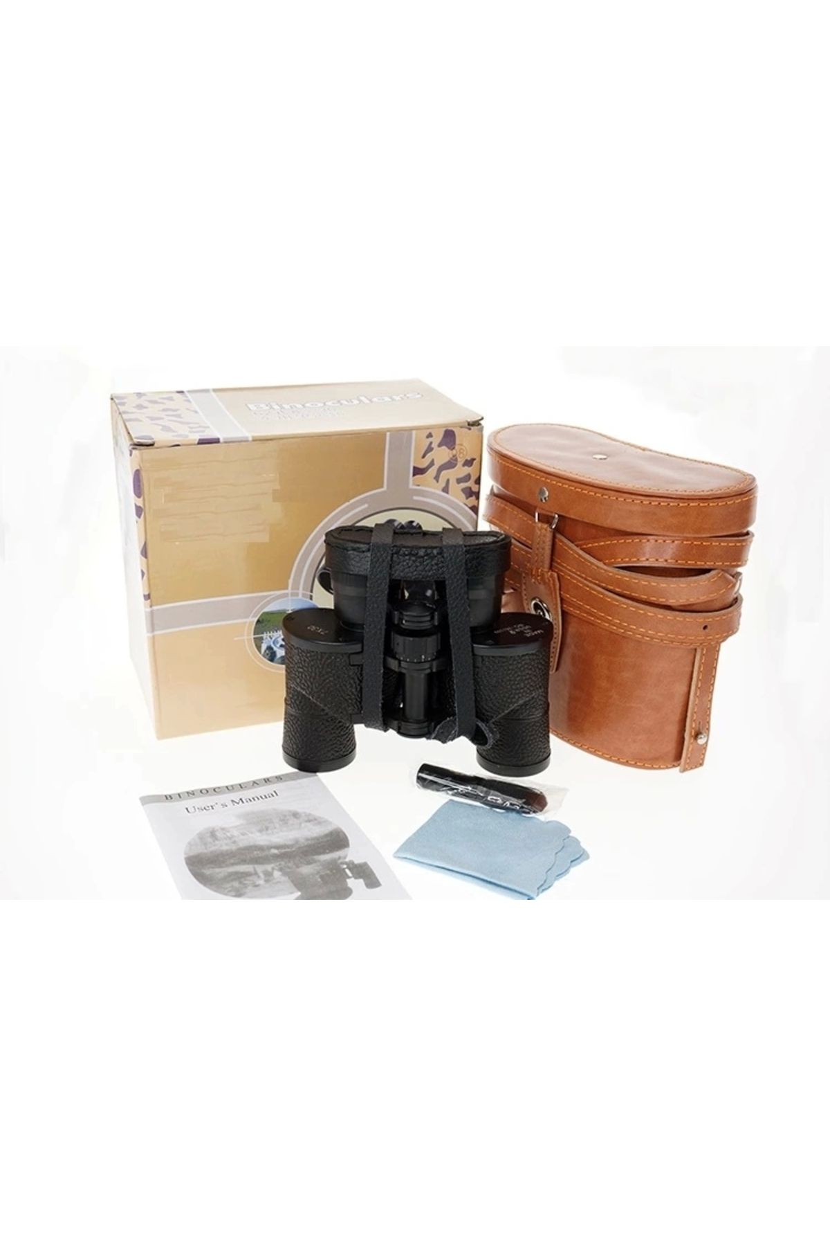 No8 Home Baıgısh 7x30 Metal Kurulma,deri Kaplamalı,orjınal Deriçantalı Rus Dürbün