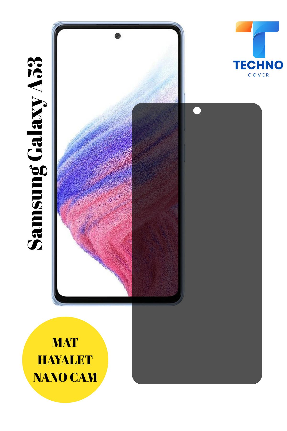 foxpower Samsung A53 Mat Hayalet Nano Cam Darbelere Karşı Dayanıklı Esnek Nano Ekran Koruyucu