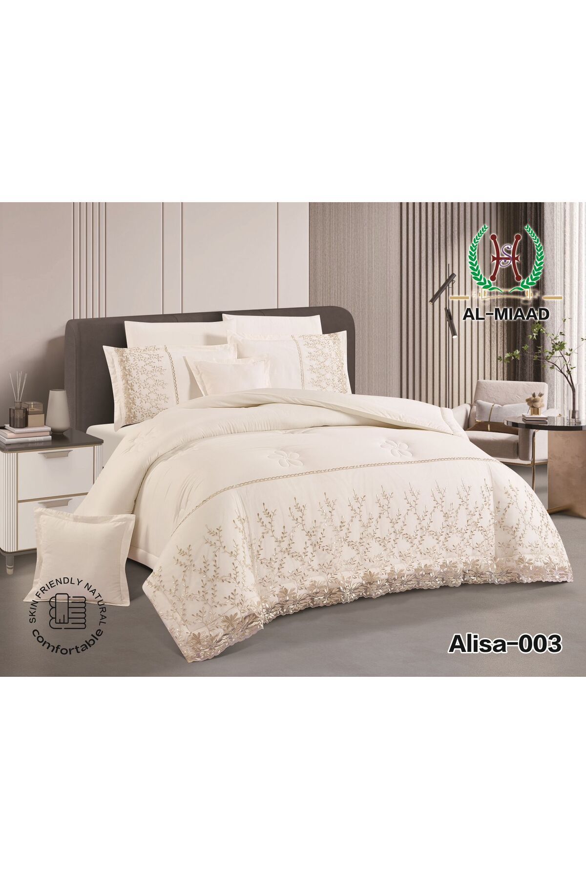 Generic-A sophisticated microfiber lace bedspread with prominent details and luxury, with a touch of quality and elegance. 4