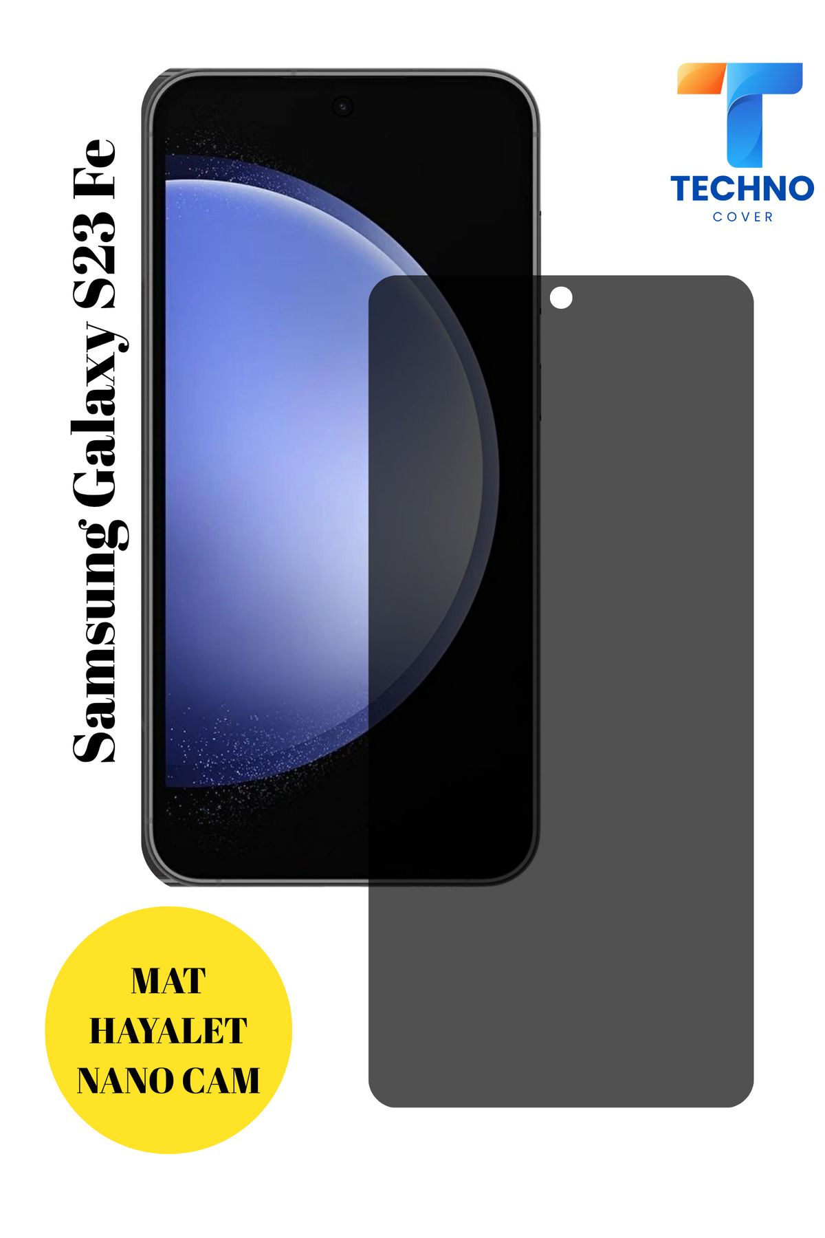 foxpower Samsung S23 Fe Mat Hayalet Nano Cam Darbelere Karşı Dayanıklı Esnek Nano Ekran Koruyucu
