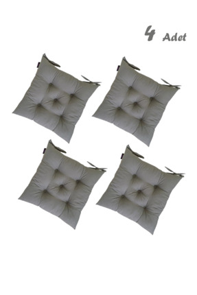 TicaretJet 4'lü Kare Sandalye Minderi 40 X 40 Cm | Bahçe Balkon Minderi | Minder