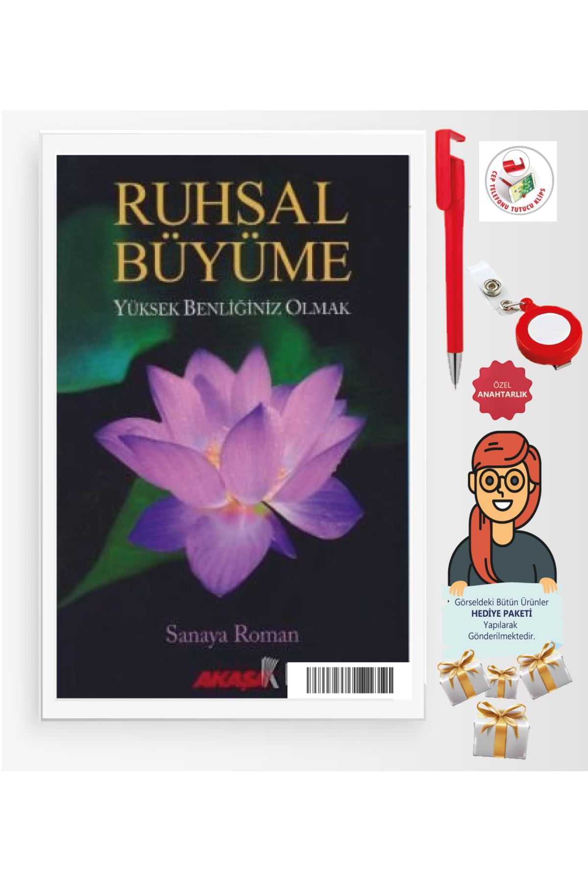 Akaşa Yayınları Maje Hediye+Ruhsal Büyüme Yüksek Benliğiniz Olabilirsiniz(Sanaya Roman)-Bireysel Gelişim-Akaşa