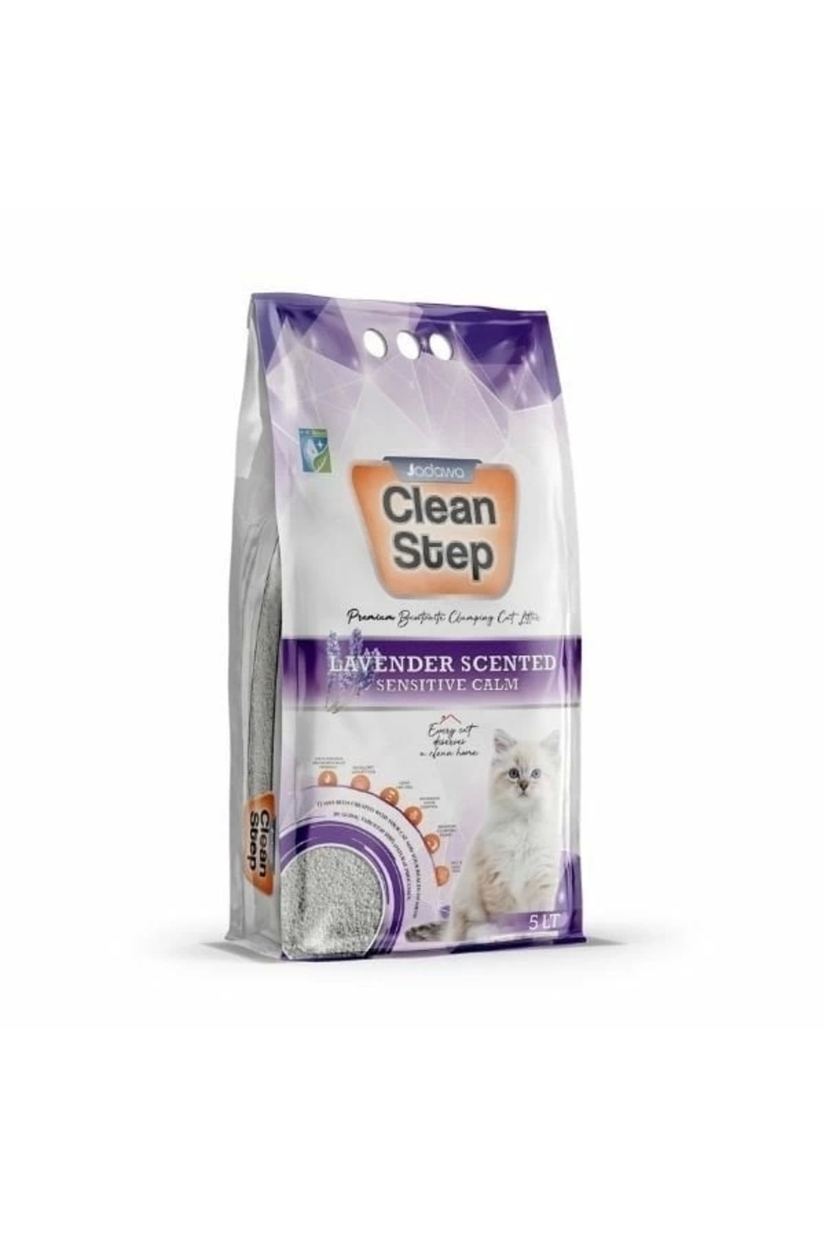 YNT İthalat Clean Step Aktif Karbonlu Lavanta Kokulu İnce Taneli Topaklanan Bentonit Kedi Kumu 5 Lt