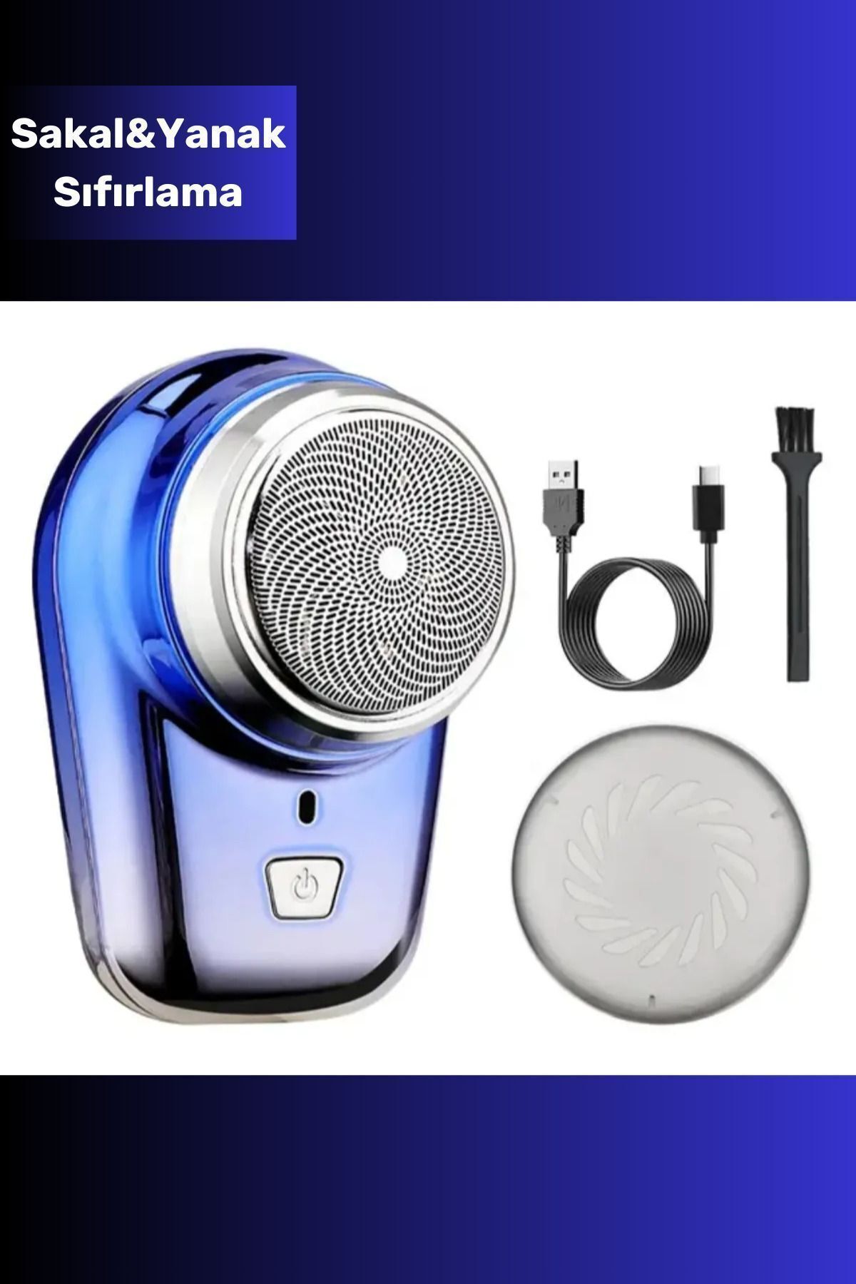 teknotrust Mini Tasarım Shaver (Sıfır Sakal) Traş Makinesi USB Şarjlı Günlük Kullanım