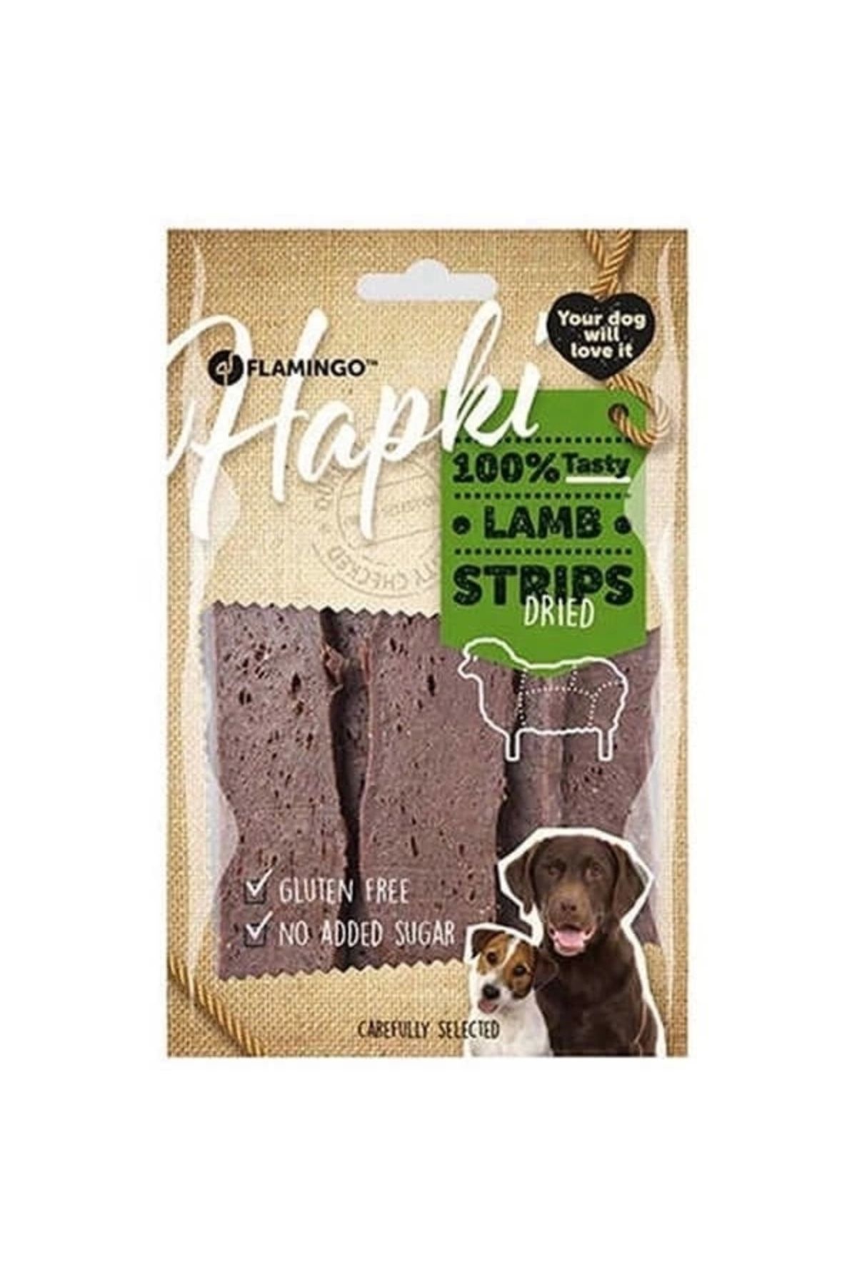 YNT İthalat Flamingo Hapki Glutensiz Kuzulu Şerit Köpek Ödül Maması 85 Gr