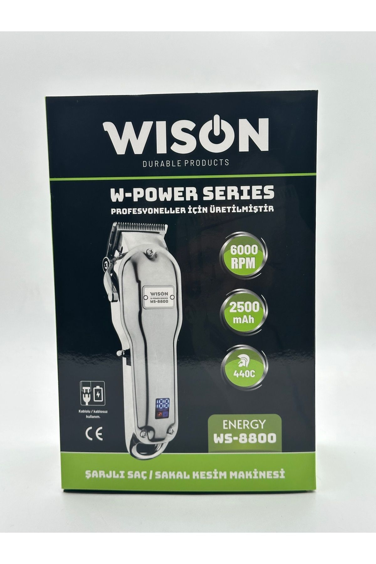 teknotrust W-Power Serisi WS-8800 Profesyonel Saç & Sakal Tıraş Makinesi