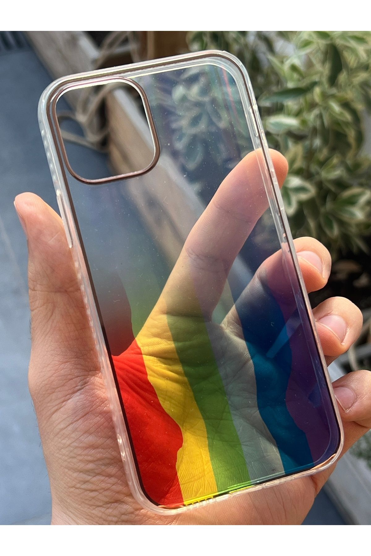 EDELFU iPhone 12 ve 12 PRO [6.1 inç] Uyumlu Hologram Leopar Desenli Kılıf – Parlak & Koruyucu