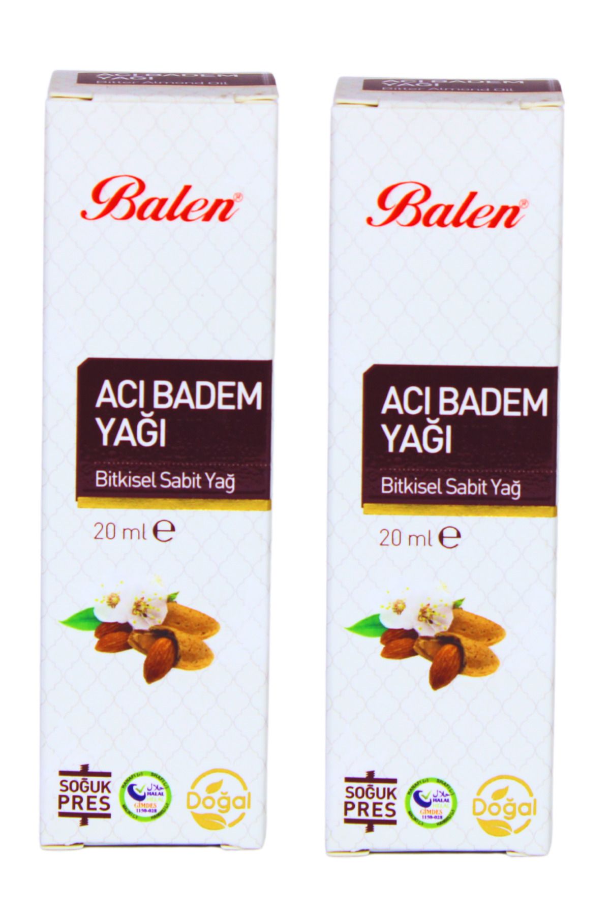 GÜLCE LOKMAN HEKİM AKTAR BALEN ACIBADEM YAĞI 2 X 20ML SOĞUK PRES