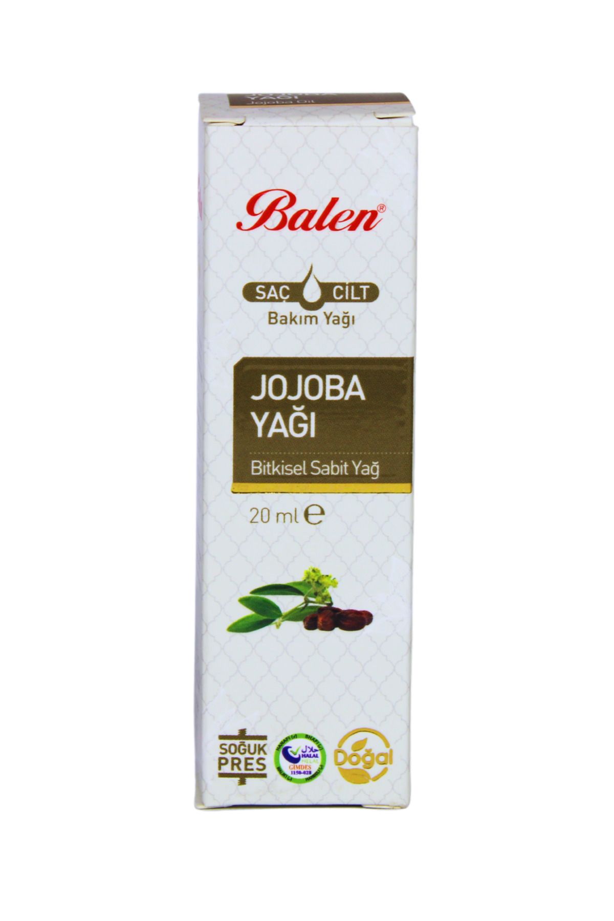 GÜLCE LOKMAN HEKİM AKTAR BALEN JOJOBA YAĞI 20ML SOĞUK PRES
