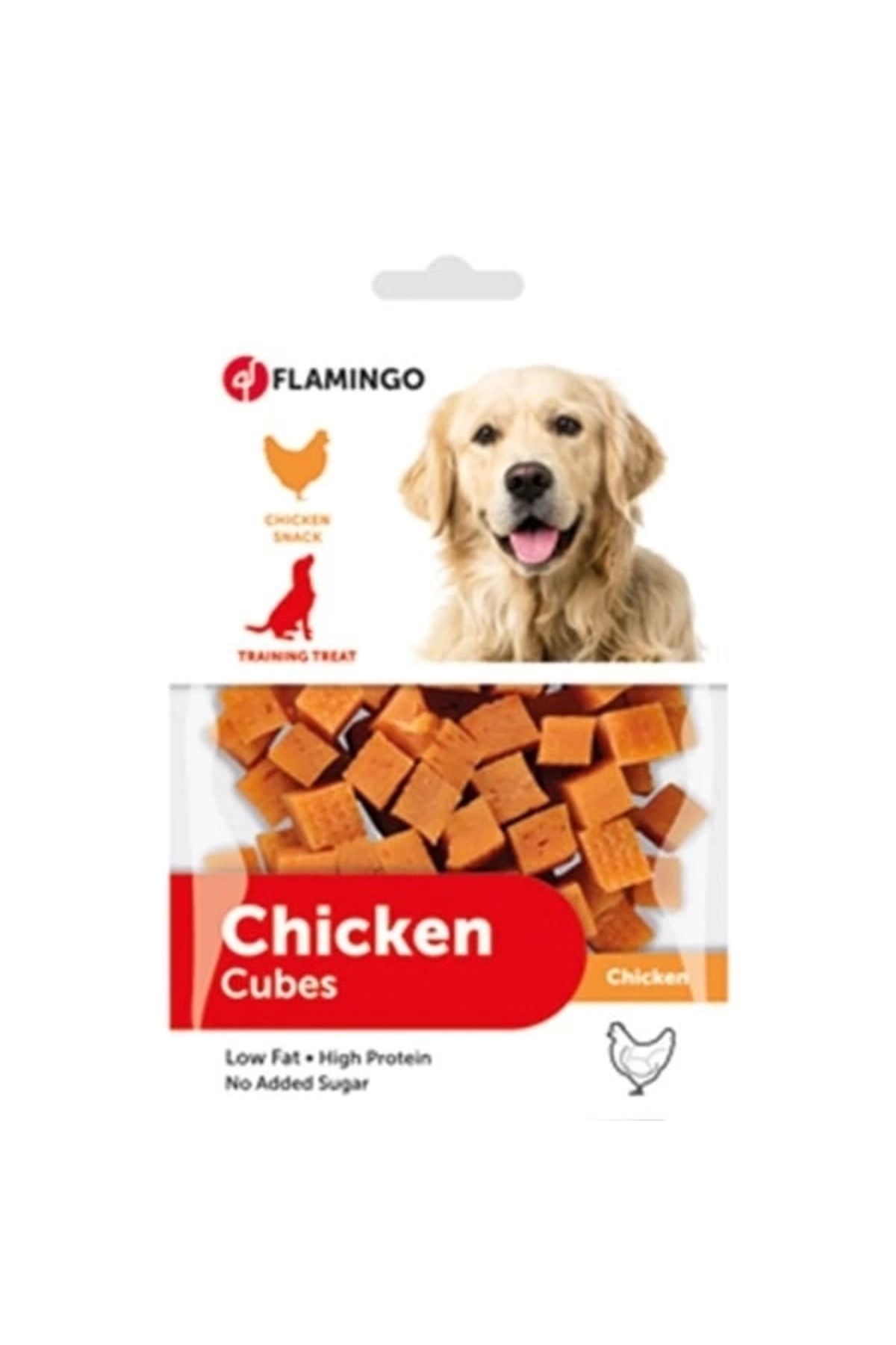 YNT İthalat Flamingo Hapki Chicken Cubes Tavuklu Köpek Ödül Maması 85 Gr