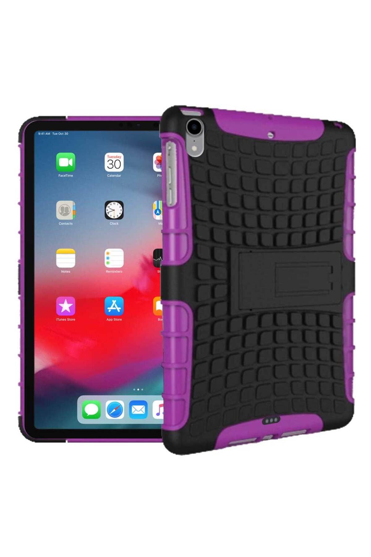 Smart Tech Apple iPad Pro 11 2018 Uyumlu Standlı Tank Tablet Kılıfı Özel Zırh