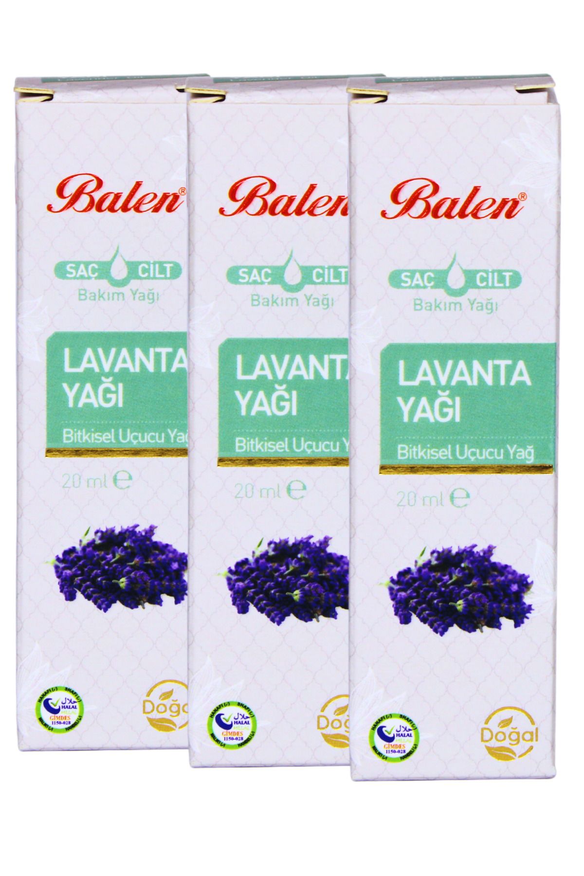 GÜLCE LOKMAN HEKİM AKTAR BALEN LAVANTA YAĞI 3 X 20ML DİSTİLASYON