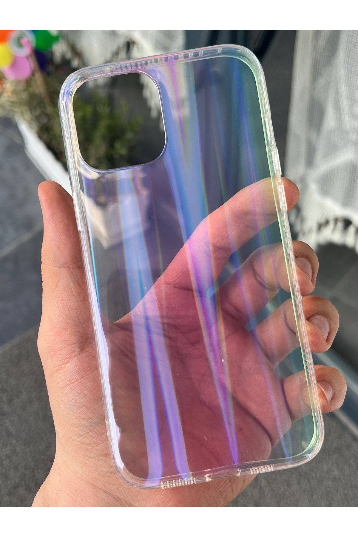 EDELFU iPhone 12 PRO MAX [6.7 inç] Uyumlu Hologram Leopar Desenli Kılıf – Parlak & Koruyucu