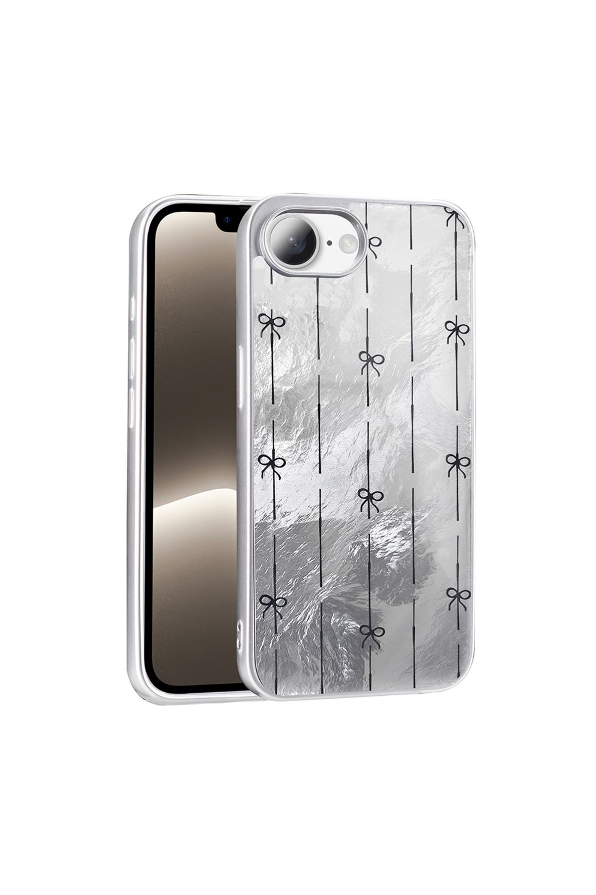 Başkenttekno iPhone 16E Kılıf Desenli Mep Kapak