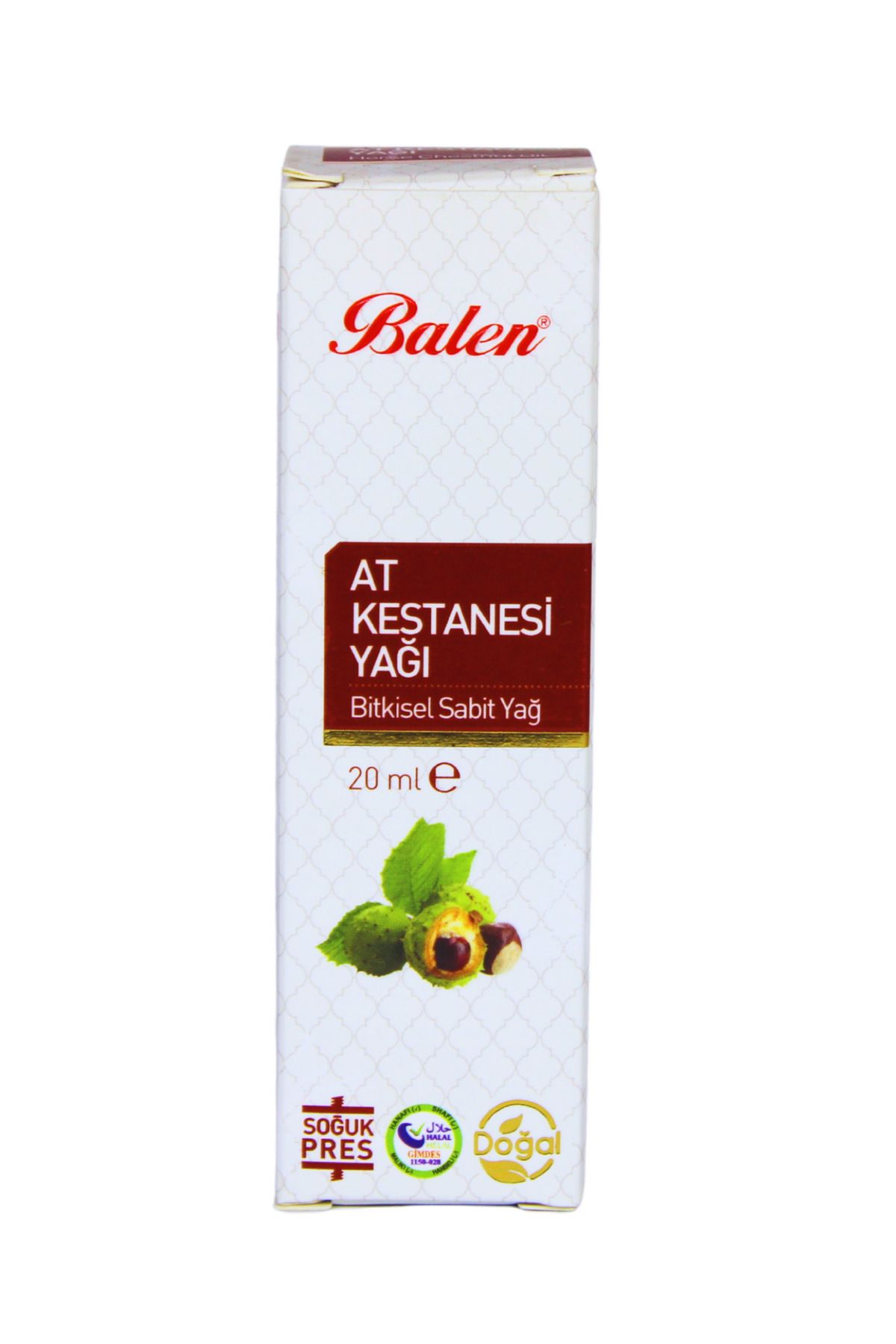 GÜLCE LOKMAN HEKİM AKTAR BALEN AT KESTANESİ YAĞI 20ML SOĞUK PRES
