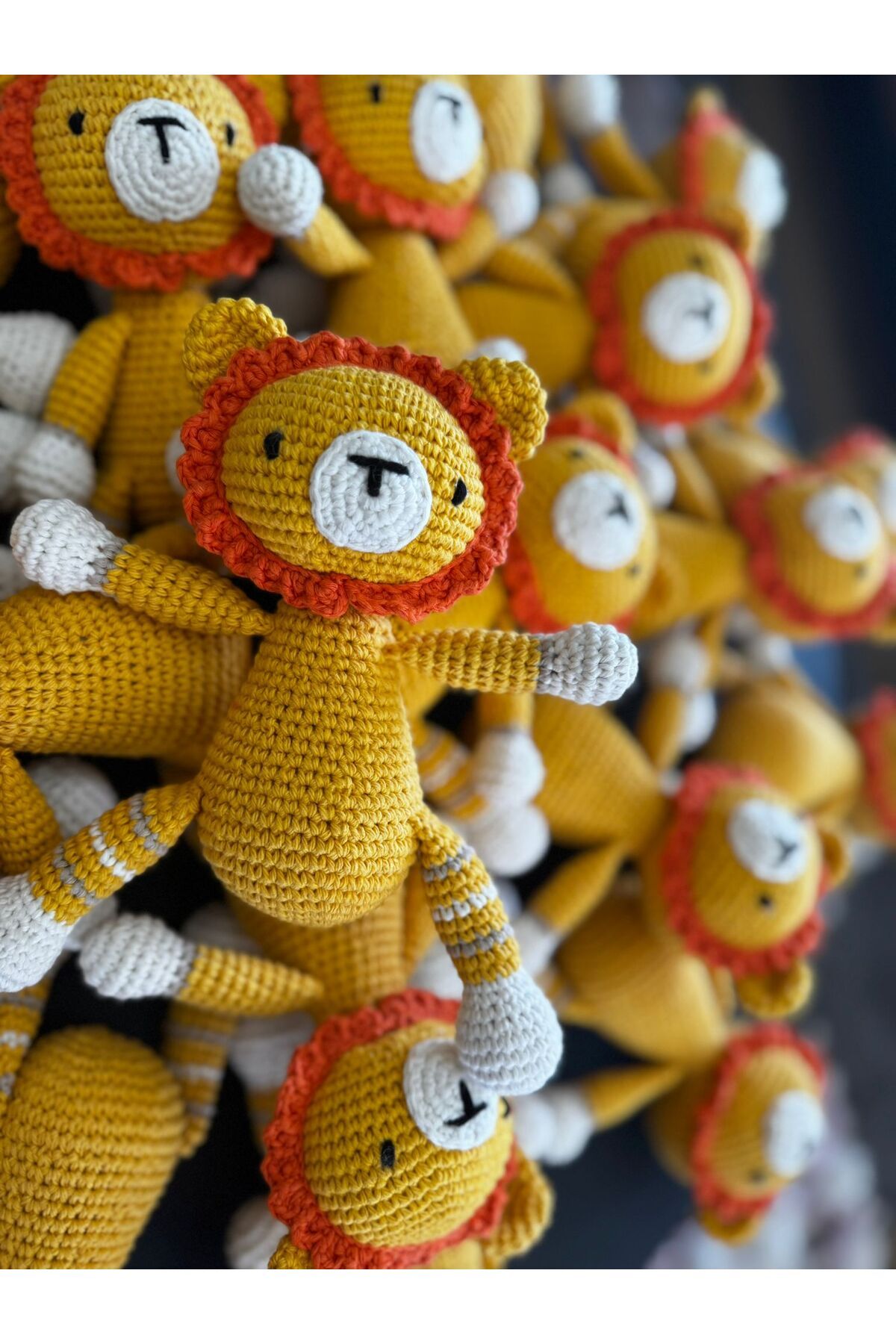 hobilanka Amigurumi oyuncak uyku arkadaşı oyun aslan uykucu