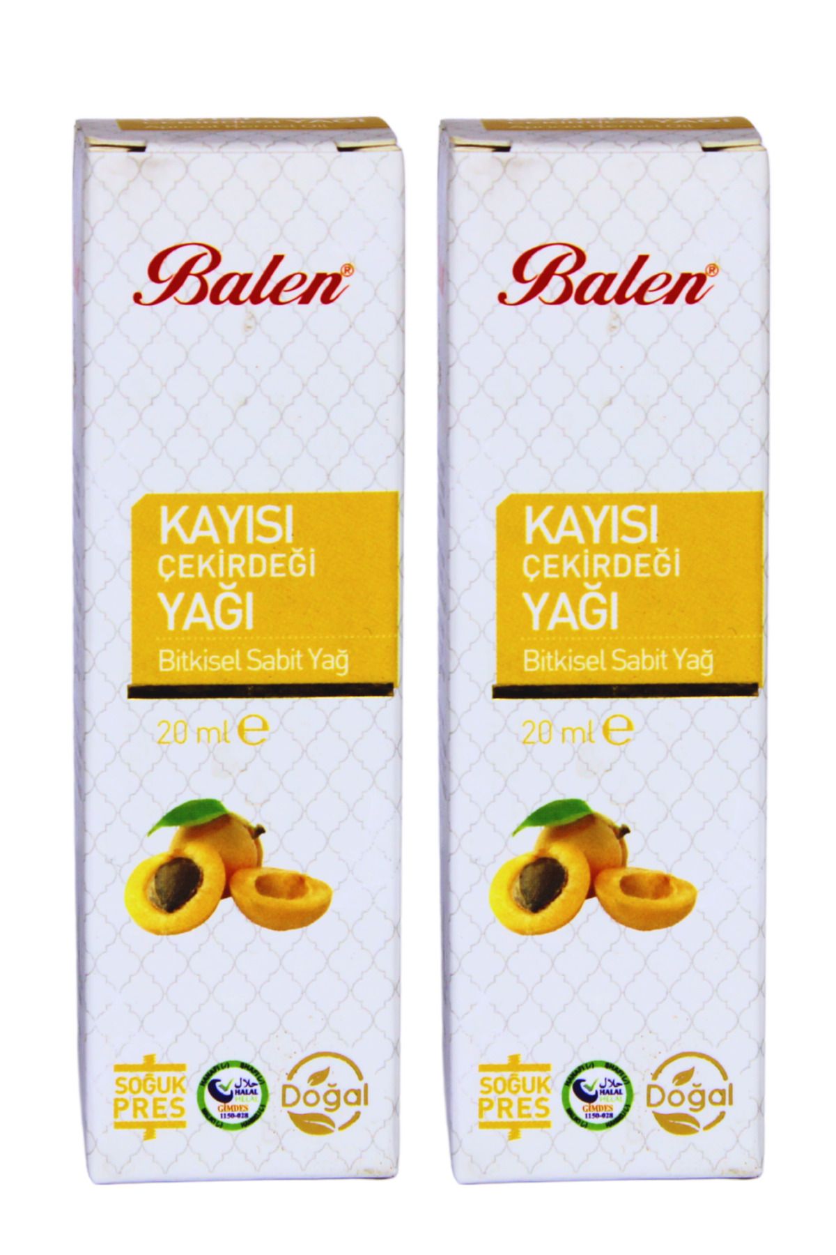 GÜLCE LOKMAN HEKİM AKTAR BALEN KAYISI ÇEKİRDEĞİ YAĞI 2 X 20ML SOĞUK PRES