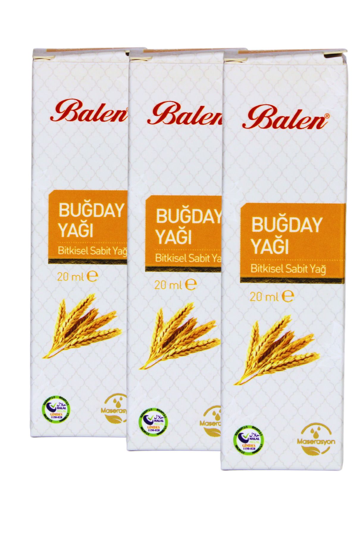 GÜLCE LOKMAN HEKİM AKTAR BALEN BUĞDAY YAĞI 3 X 20ML MASERASYON