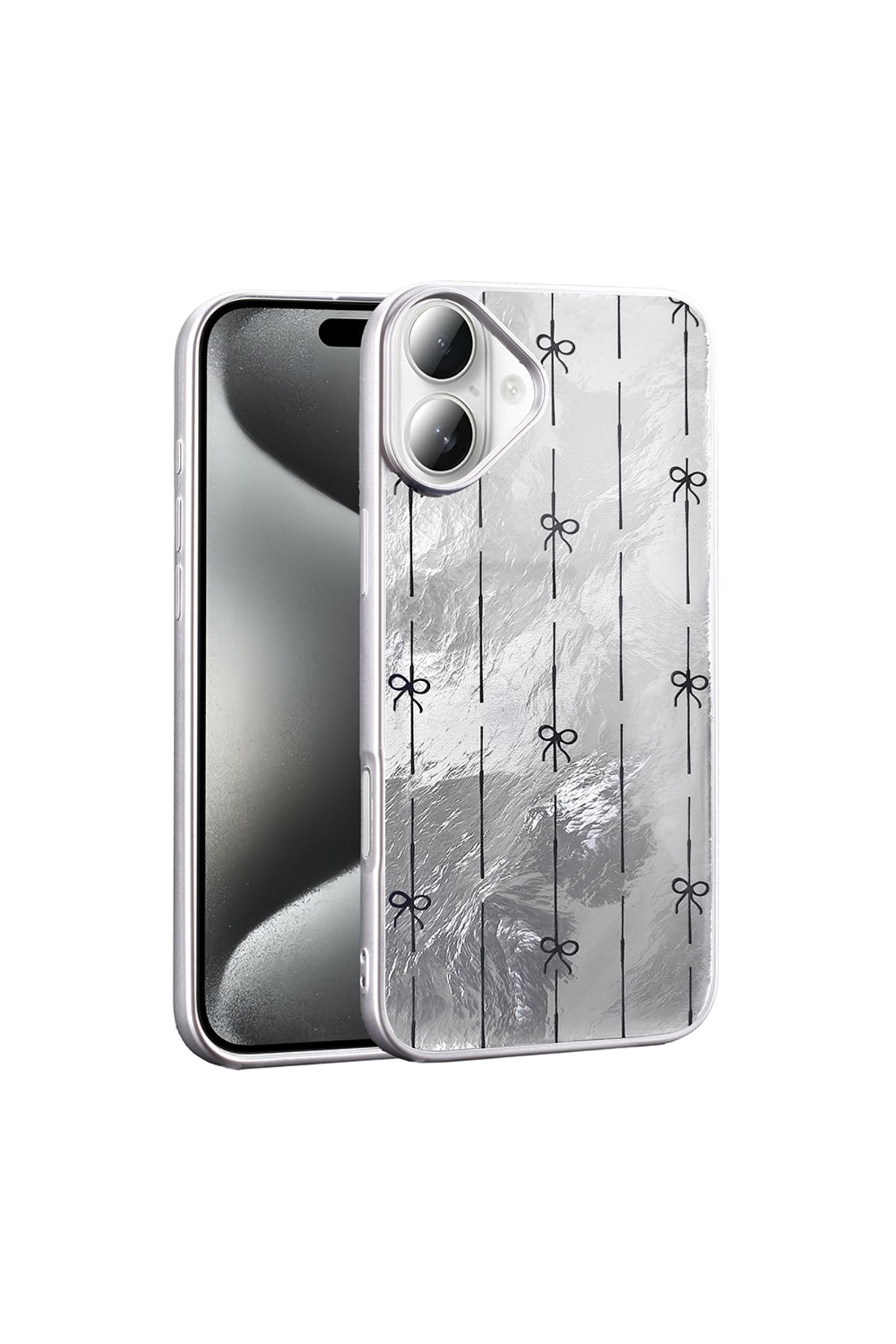 Başkenttekno iPhone 16 Plus Kılıf Desenli Mep Kapak