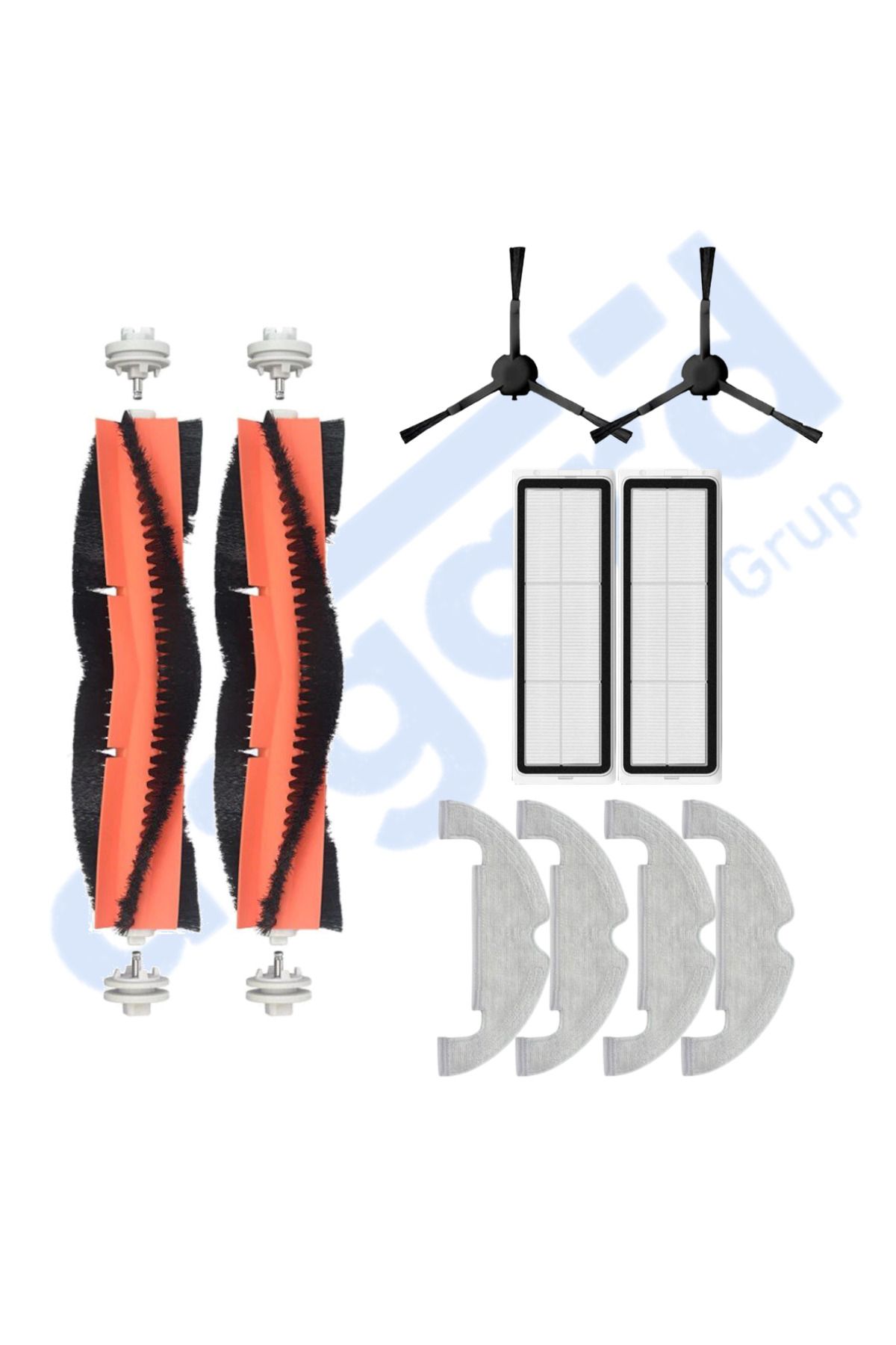 Asgard Grup DREAME D10 PLUS – D10S PLUS – D10 PLUS GEN 2 UYUMLU 2 Ana Fırça 2 Yan Fırça 2 Filtre 4 Mop