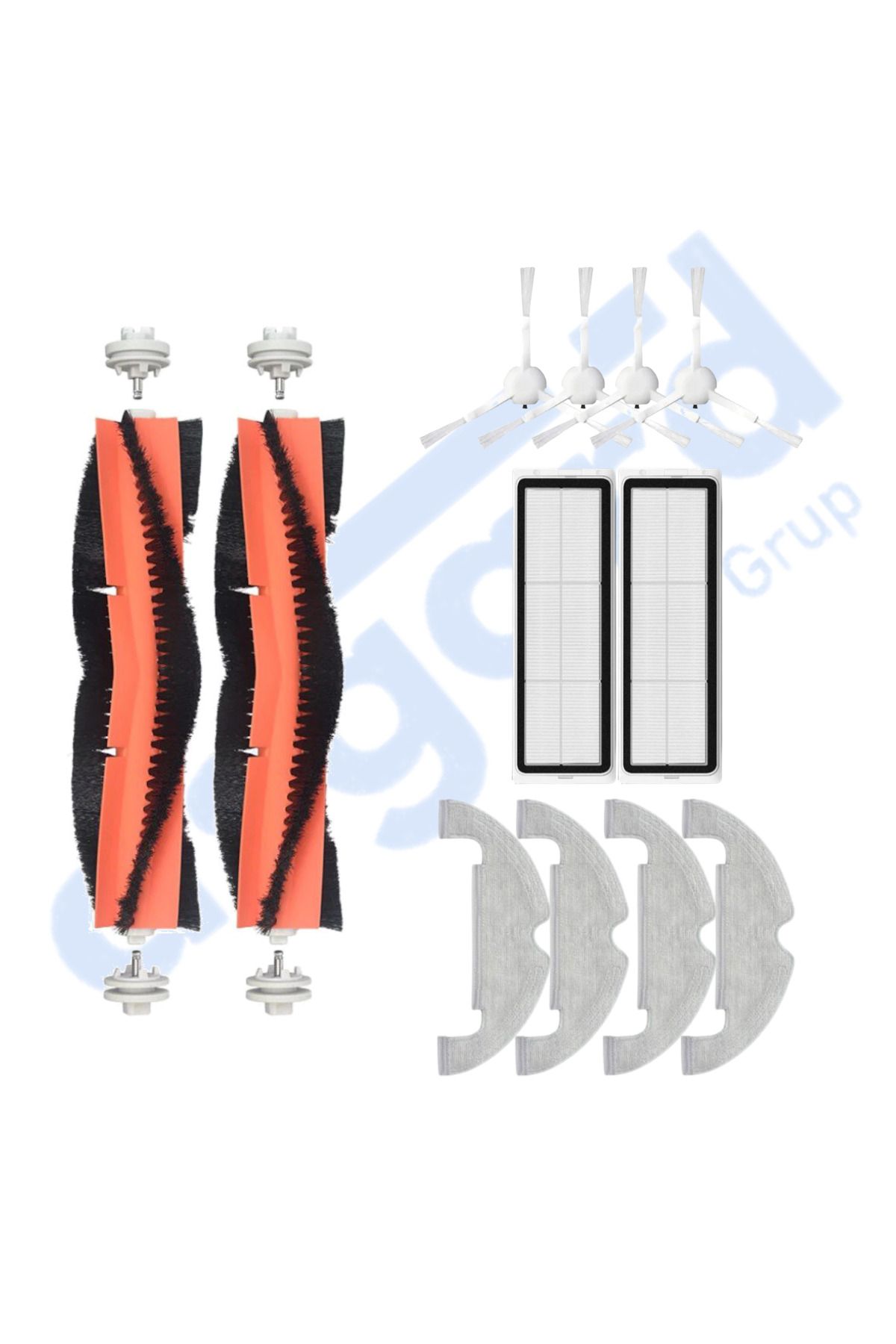 Asgard Grup XİAOMİ MOP 2 ULTRA – X10 Uyumlu 2 Ana Fırça 4 Yan Fırça 2 Filtre 4 Mop