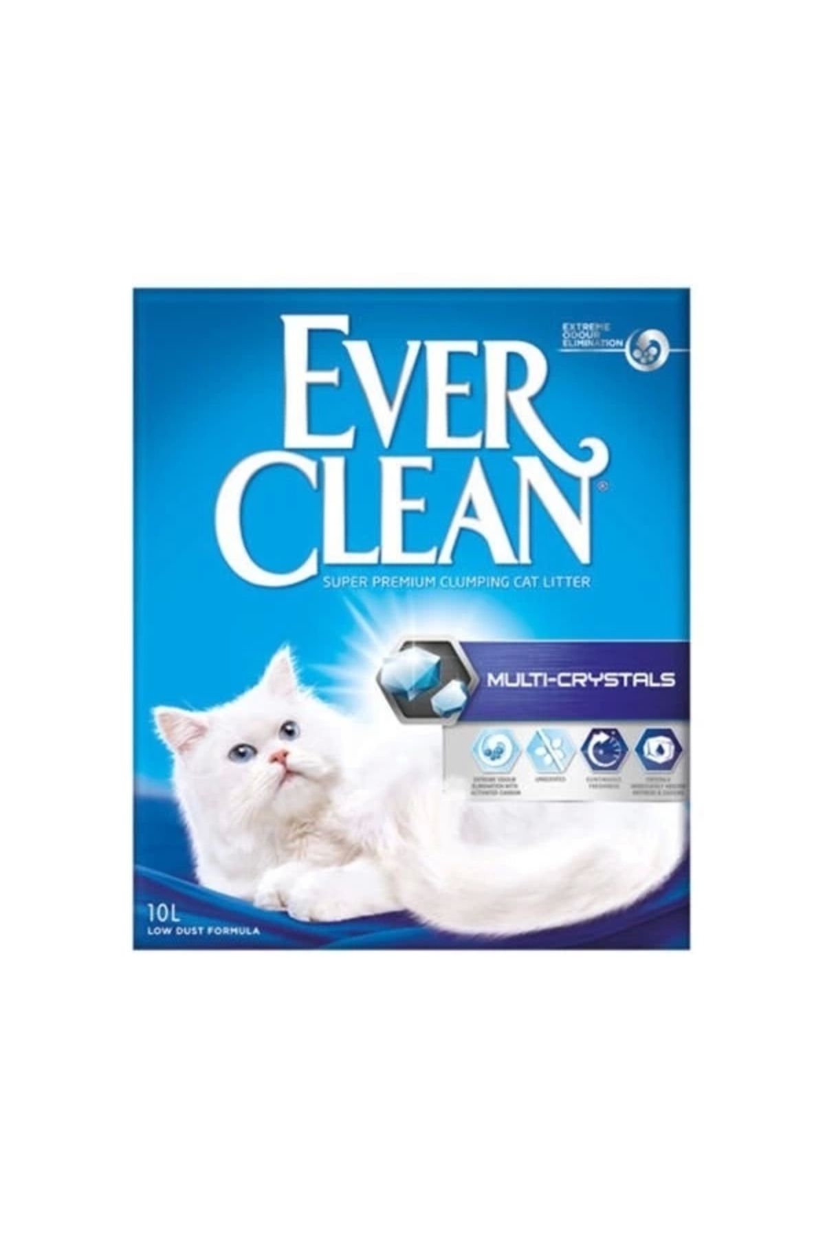 YNT İthalat Ever Clean Multi Kristal Topaklanan Kedi Kumu 10 Lt