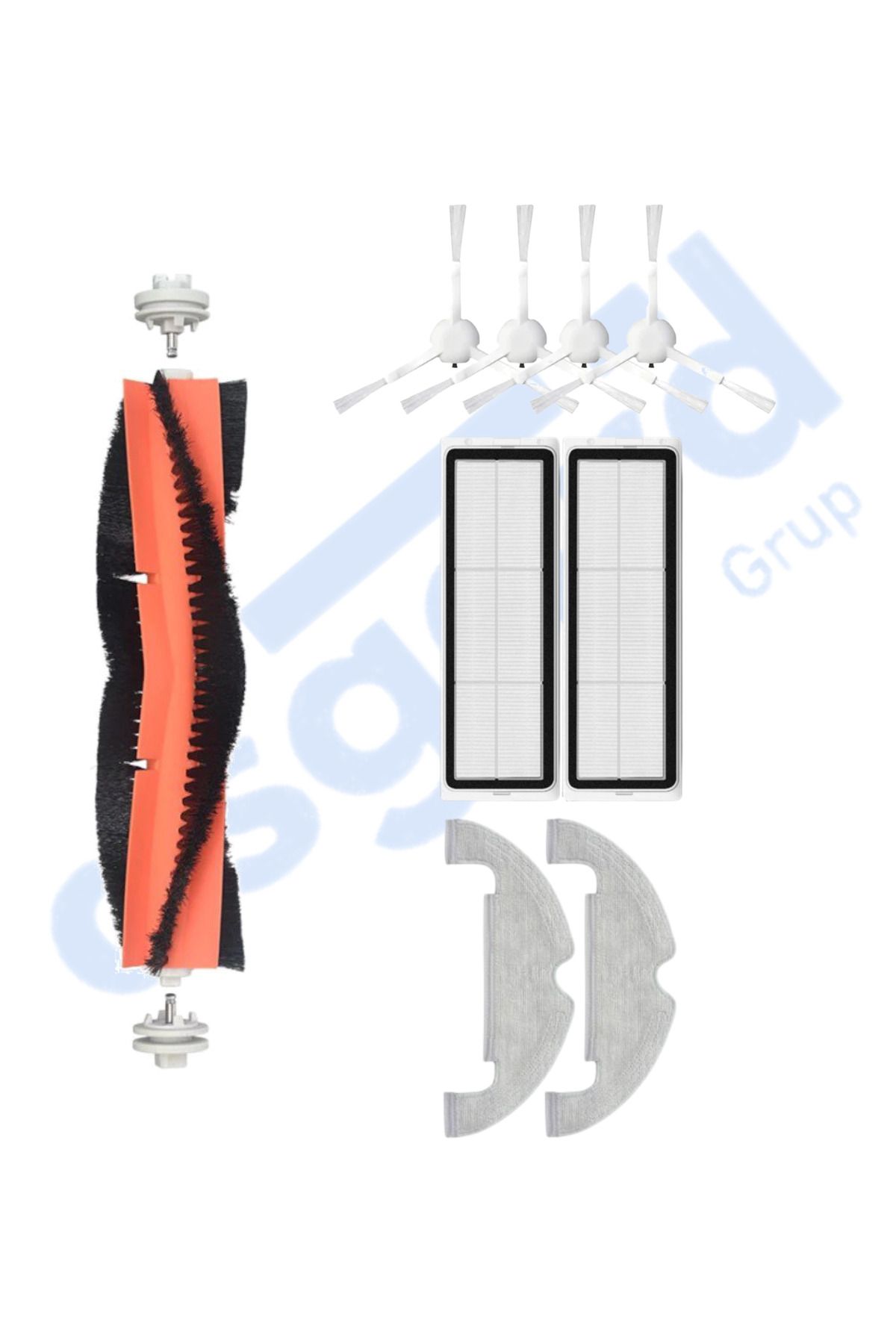 Asgard Grup DREAME D10 PLUS – D10S PLUS – D10 PLUS GEN 2 UYUMLU 1 Ana Fırça 4 Yan Fırça 2 Filtre 2 Mop