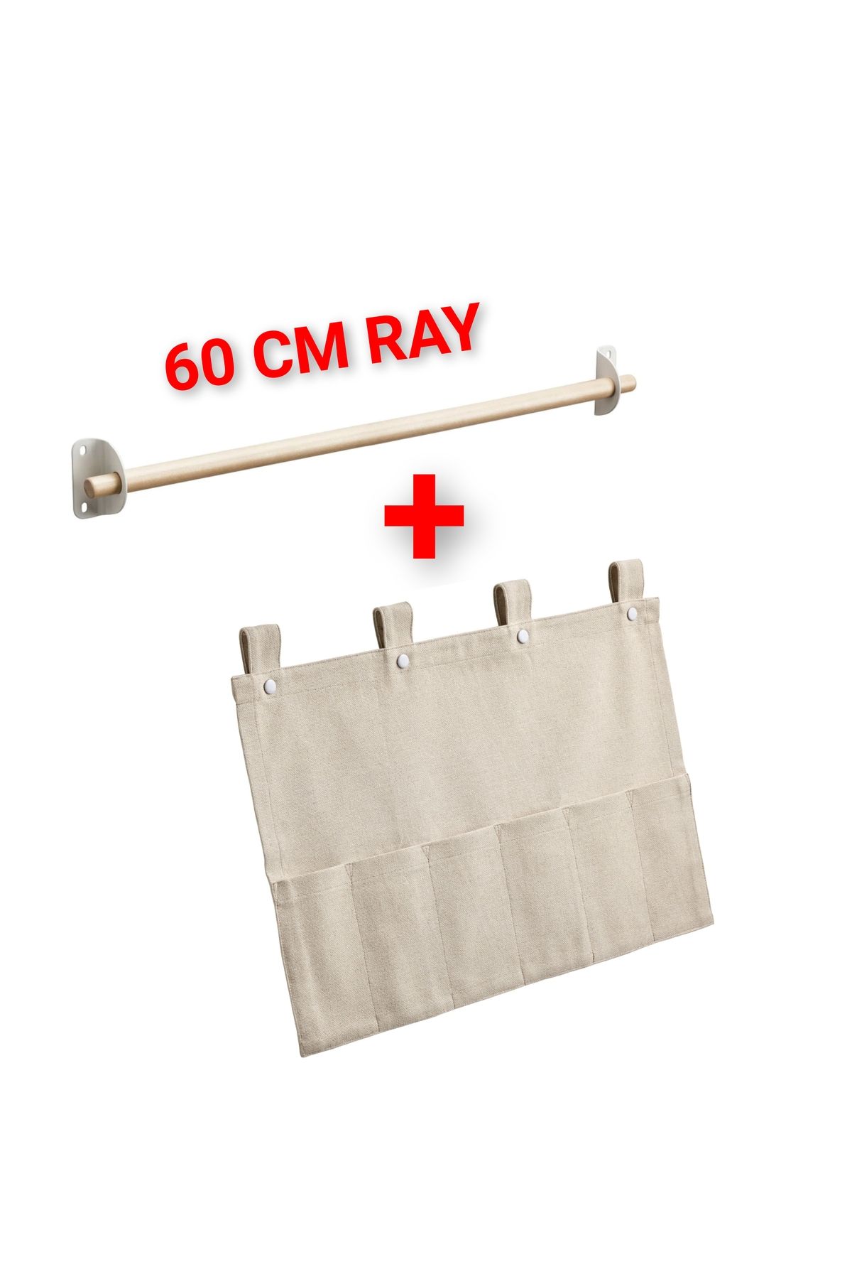 IKEA Kaliteli 60 Cm Mutfak Duvar Rayı + 6 Bölmeli Düzenleyici İkea Mutfak Organizeri Düzenleme