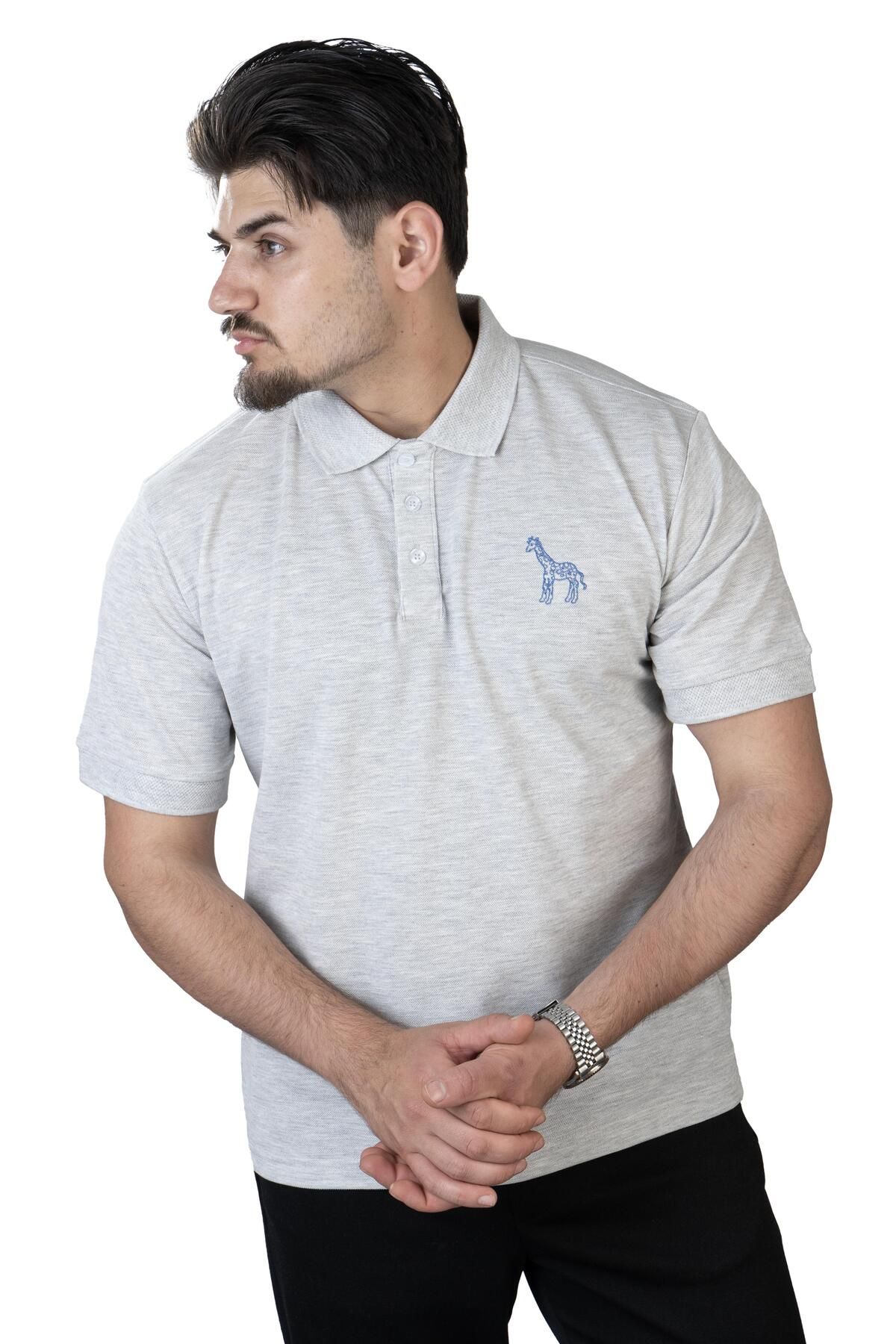 MARİA POLO YAKA GRAY MELANGE