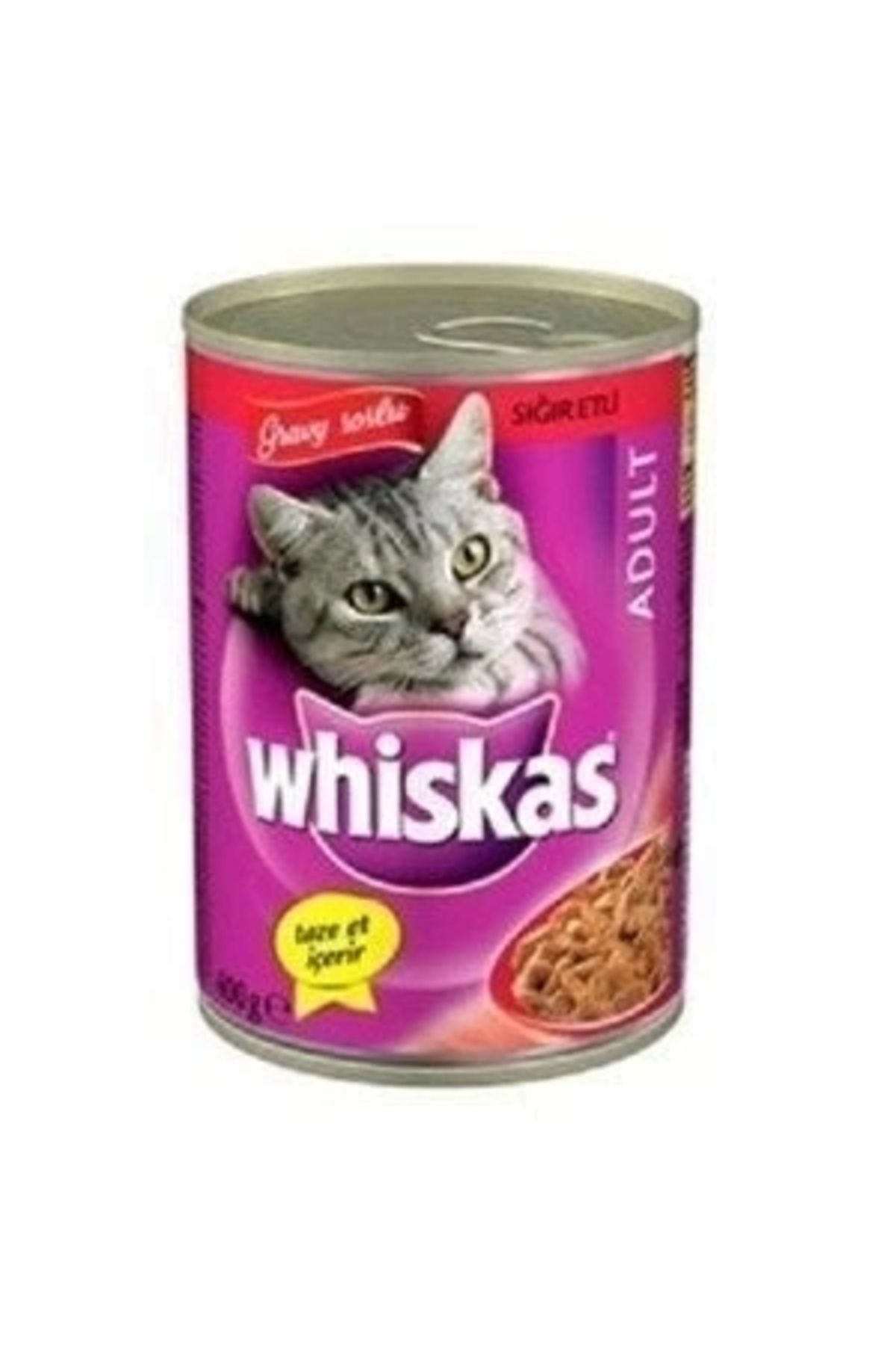 YNT İthalat Whiskas Biftekli Yetişkin Konserve Kedi Maması 400 Gr