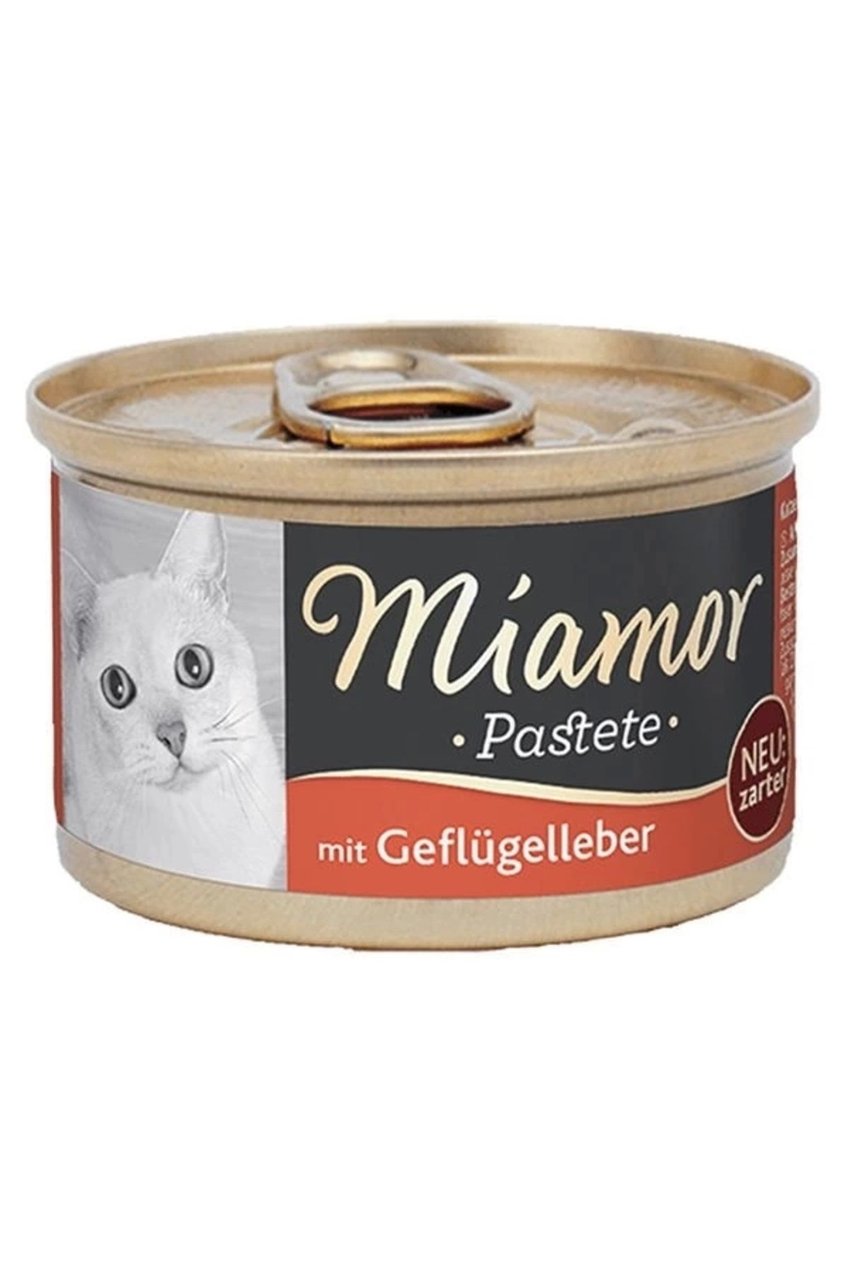 YNT İthalat Miamor Pastete Ciğerli Tahılsız Konserve Kedi Maması 85 Gr