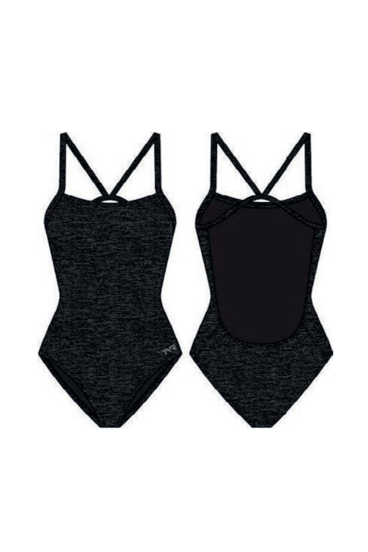 TYR Durafast Elite® CF Kadın Mayosu - Lapped (Siyah)