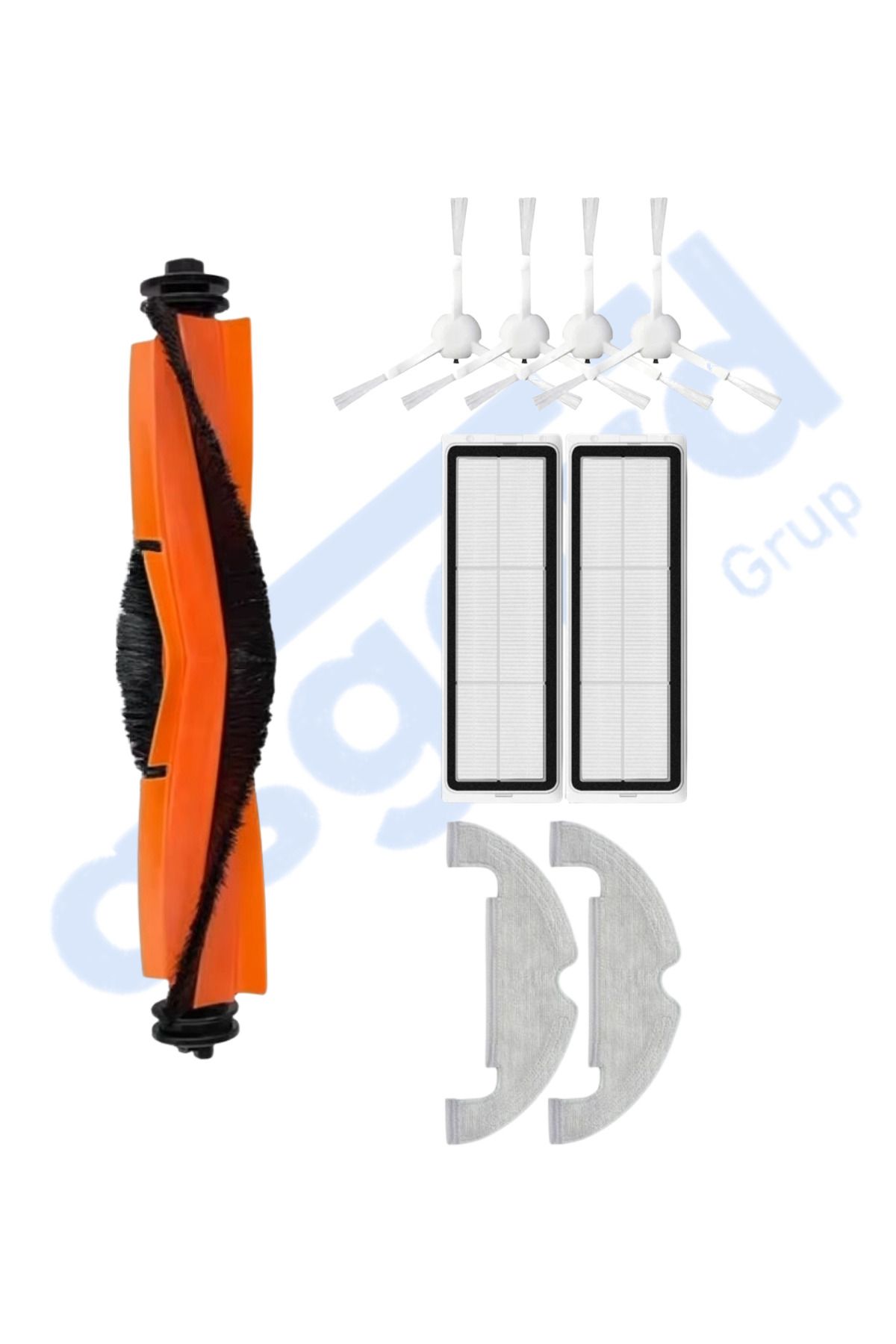 Asgard Grup XİAOMİ MOP 2 ULTRA – X10 Uyumlu 1 Ana Fırça 4 Yan Fırça 2 Filtre 2 Mop