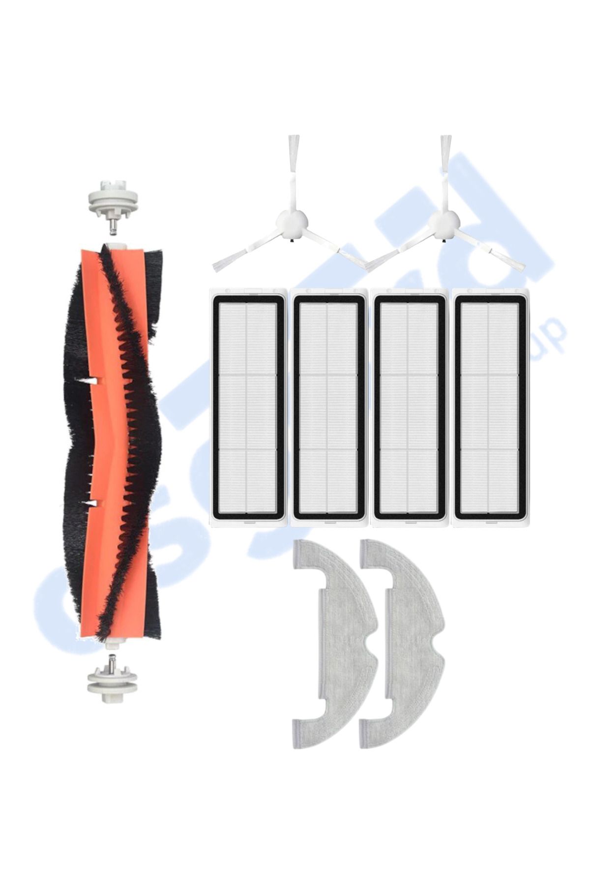 Asgard Grup DREAME D10 PLUS – D10S PLUS – D10 PLUS GEN 2 UYUMLU 1 Ana Fırça 2 Yan Fırça 4 Filtre 2 Mop