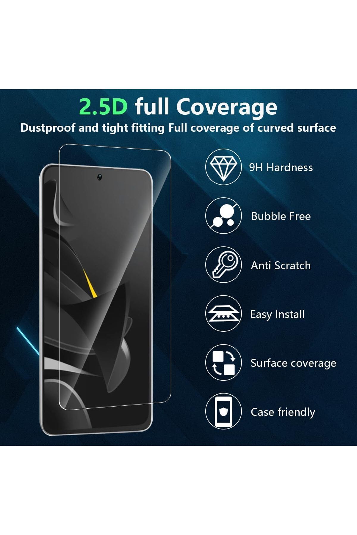 aheaks Poco M7 Pro 5G Nano Ekran Koruyucu Nano Cam - İnce ve Esnek