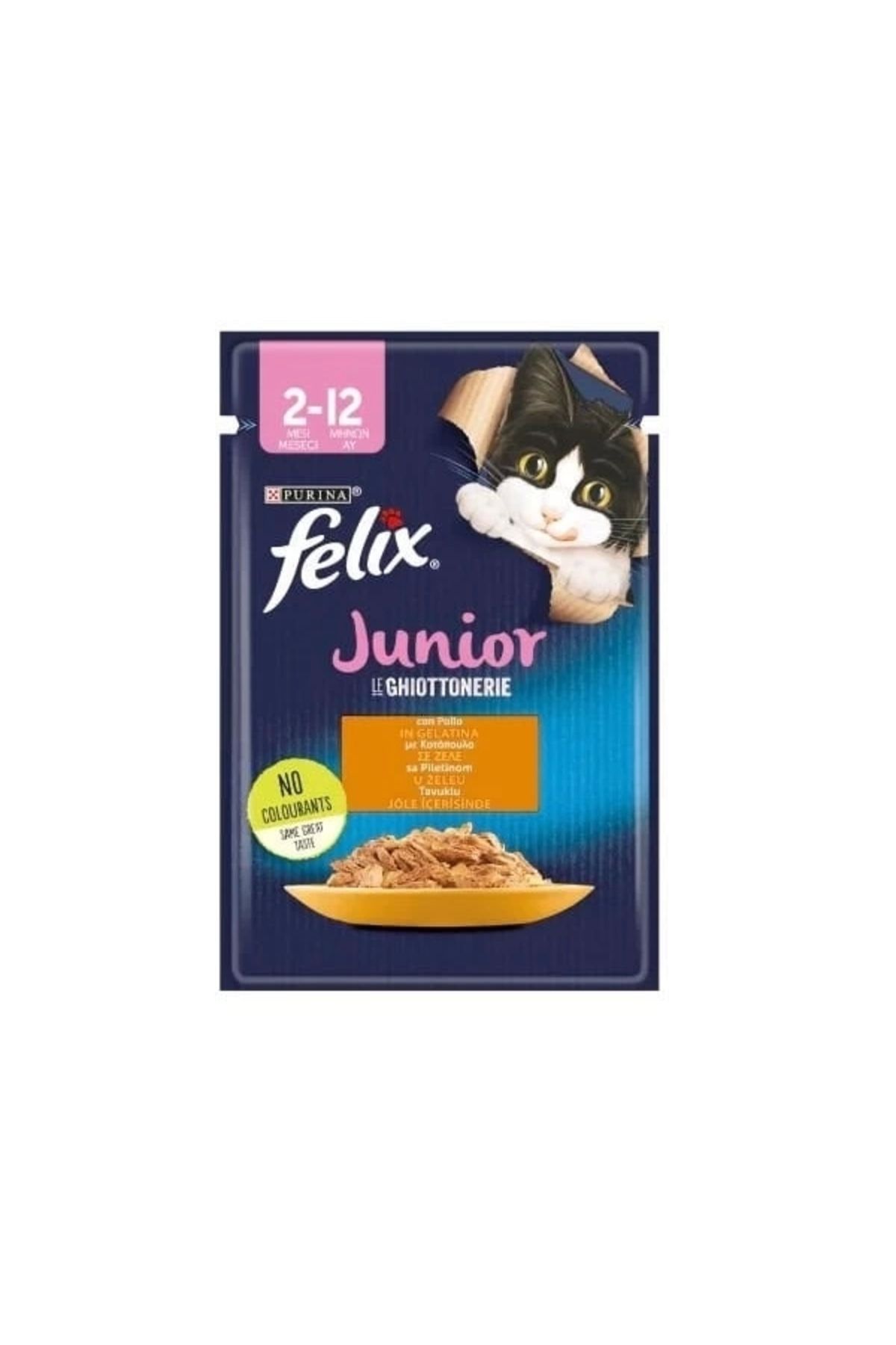 YNT İthalat Felix Kitten Tavuklu Yavru Kedi Maması 85 Gr