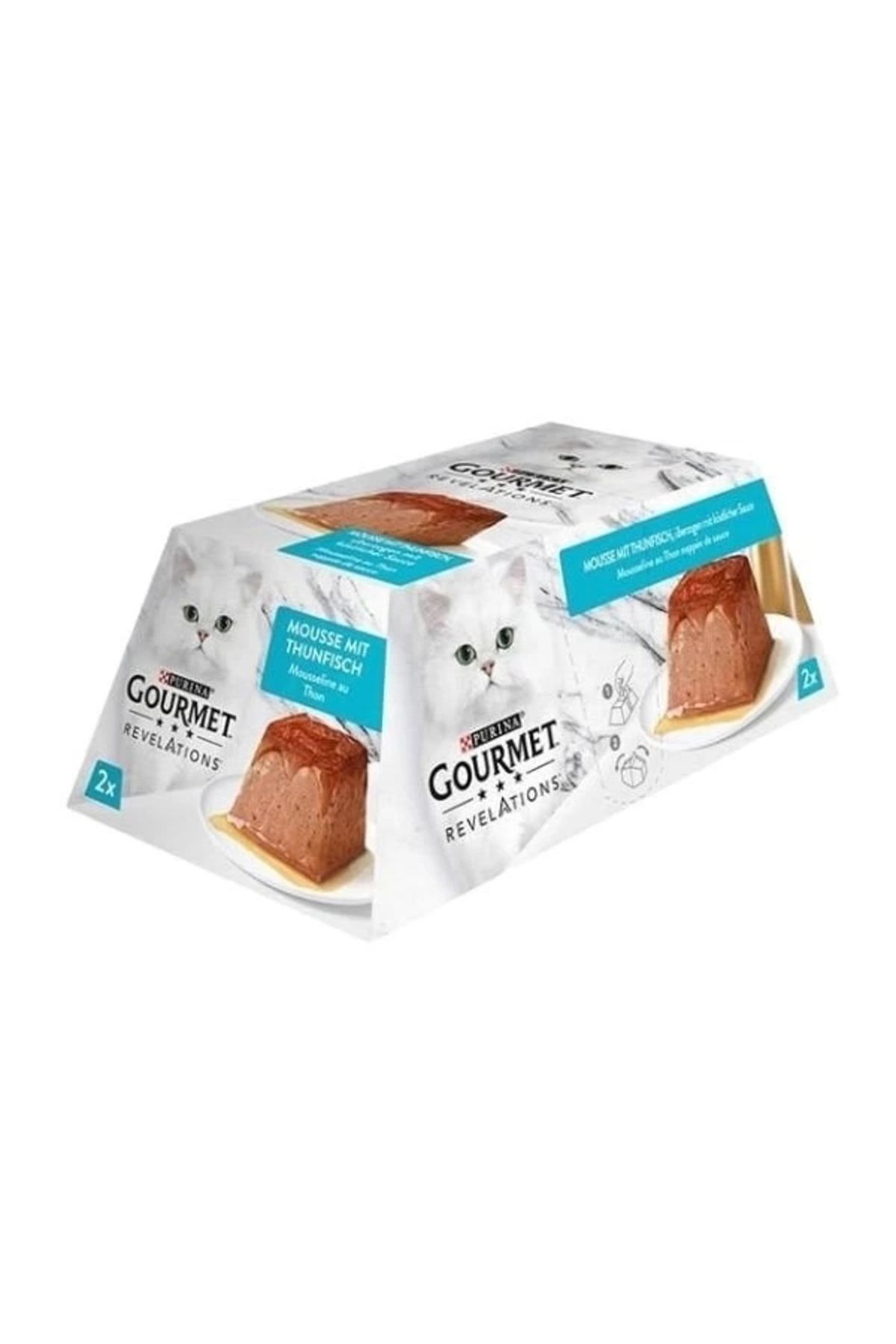 YNT İthalat Gourmet Revelations Ton Balıklı Yetişkin Konserve Kedi Maması 2 Adet 57 Gr