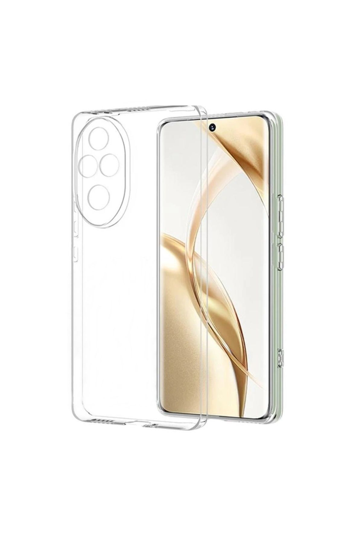 NANOSPACE Honor 200 Pro İle Uyumlu Kılıf Şeffaf Kamera Korumalı şeffaf kılıf