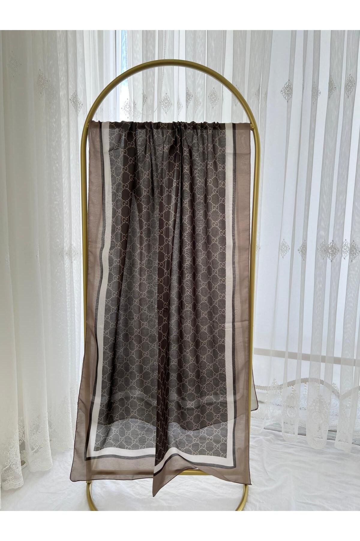 Shawl Passion Retro Desen Pamuk Şal Haki