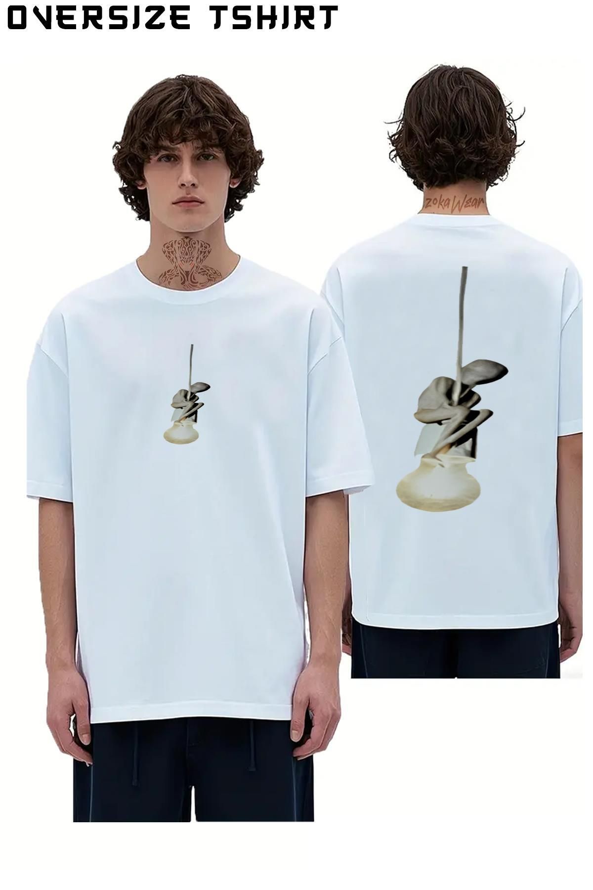 ZOKAWEAR Umut Sırt Baskılı Oversize Tişört