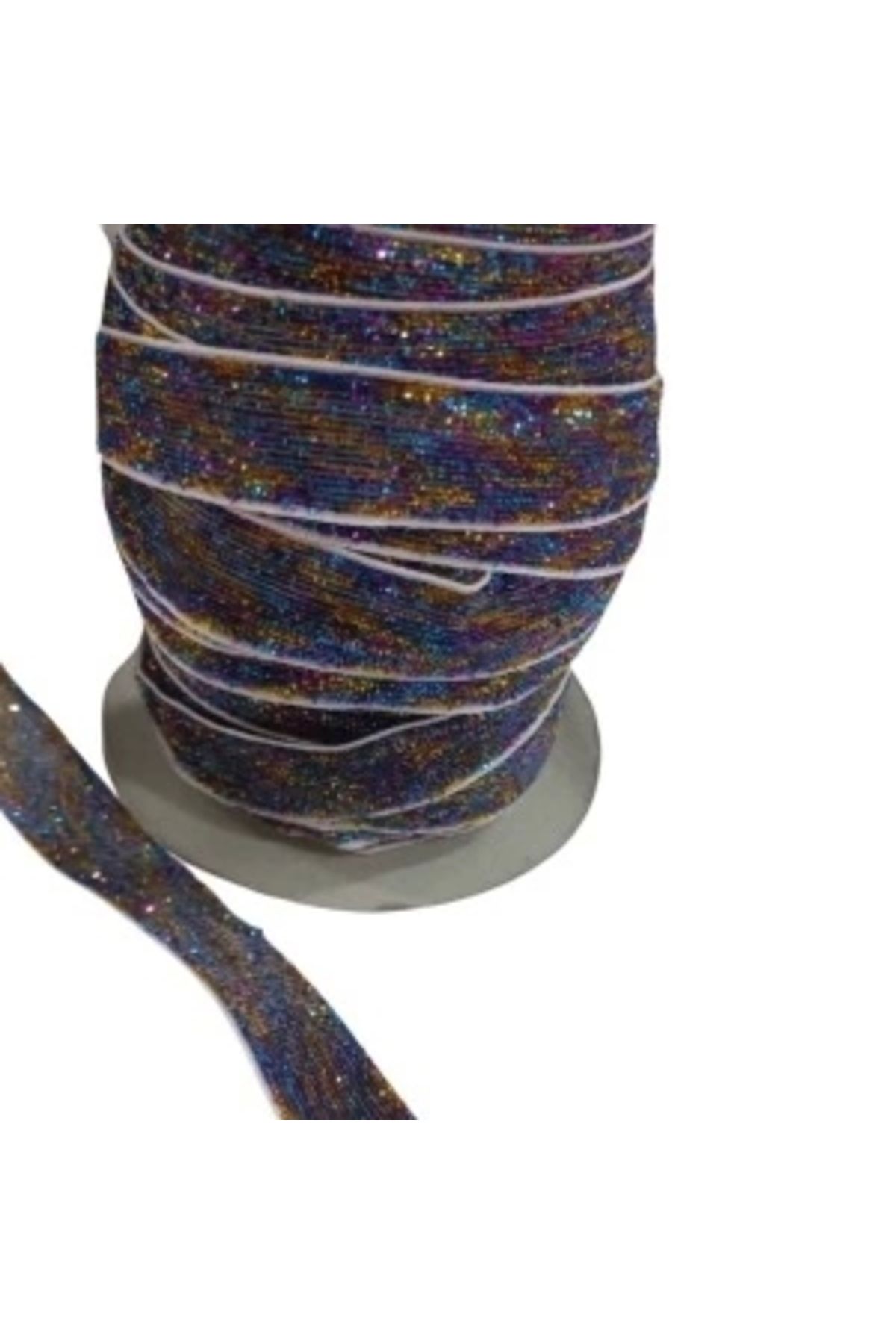 STOREMAX Kadife Kurdele Simli 1,5 cm Karışık Renk 1 Metre