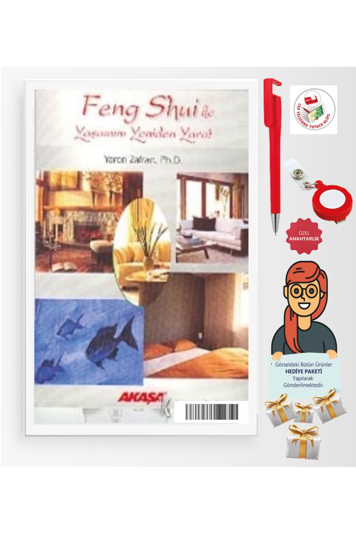 Akaşa Yayınları Maje Hediye+Feng Shui ile Yaşamını Yeniden Yarat(Yaron Zafran)-Bireysel Gelişim-Akaşa Kitap