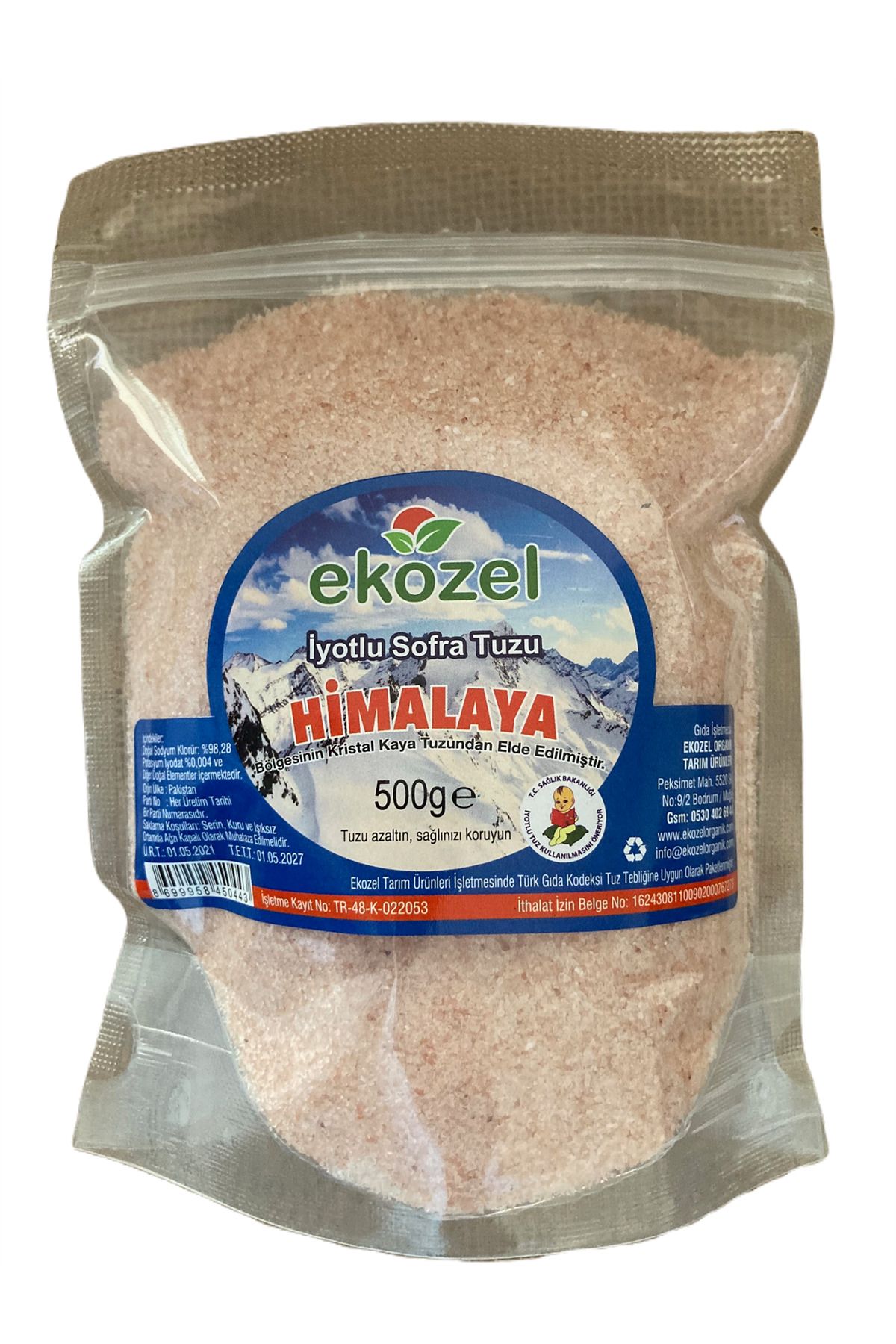 Ekozel İyotlu Pembe Himalaya Tuzu