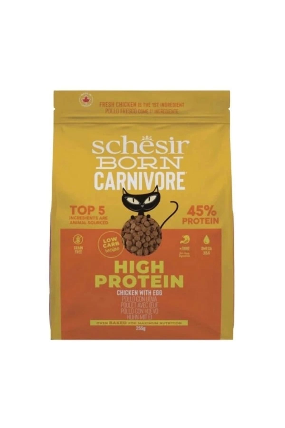 YNT İthalat Schesir Born Carnivore Tavuk ve Yumurtalı Yetişkin Kedi Maması 1.25 Kg