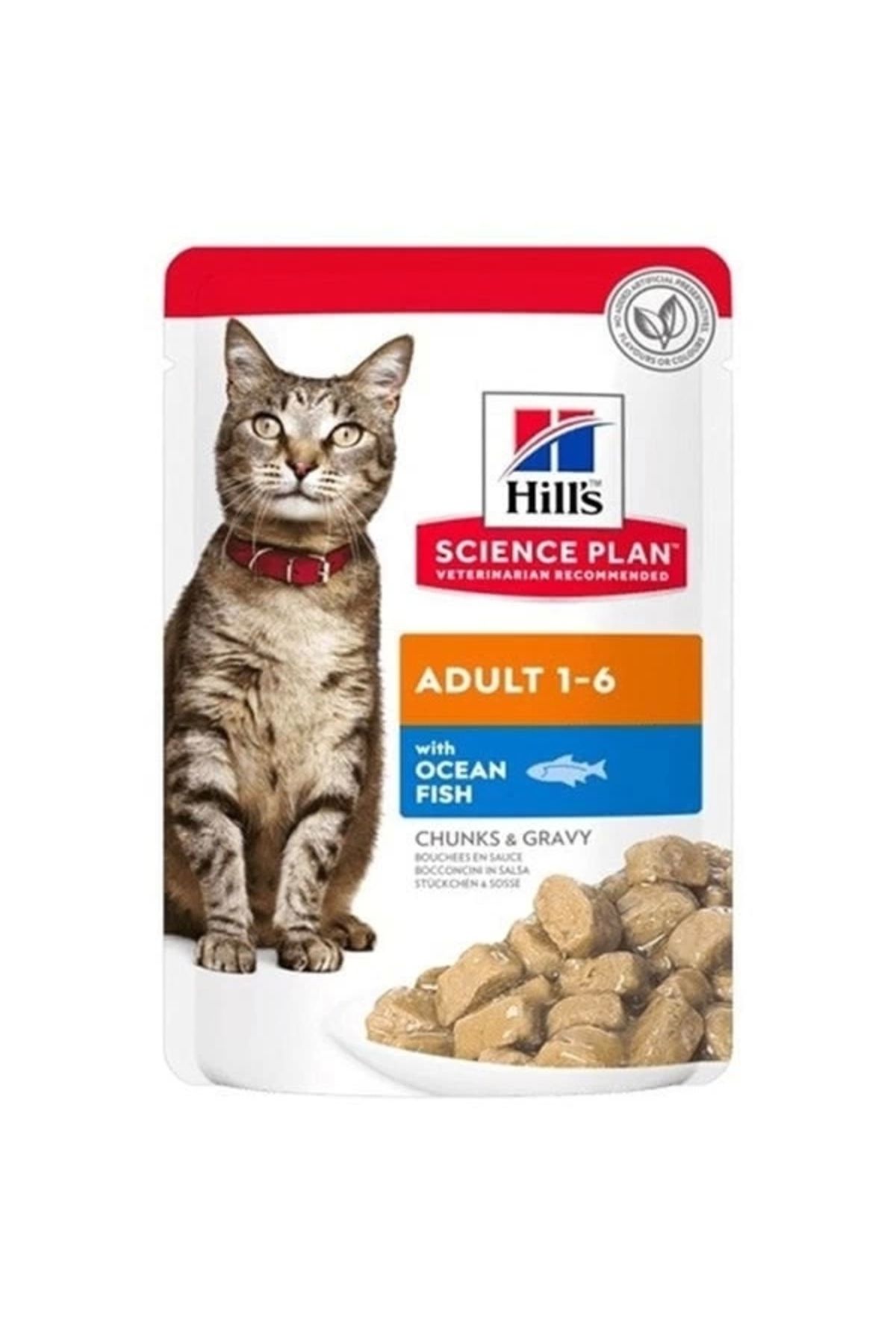 YNT İthalat Hills Adult Okyanus Balıklı Pouch Yetişkin Konserve Kedi Maması 85 Gr