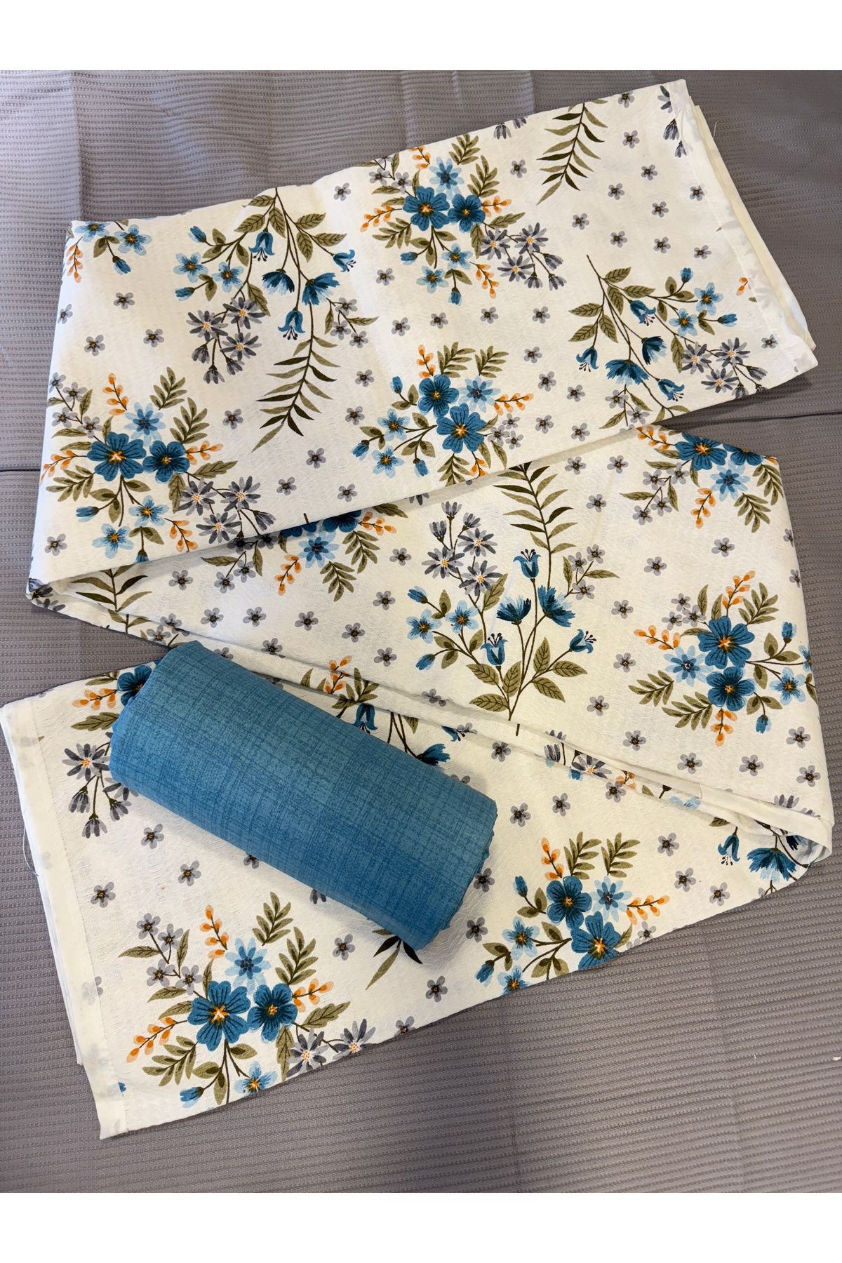 ŞENER HOME Gelincik Desenli Çarşafı Lastikli Çift Kişilik Pike Takımı