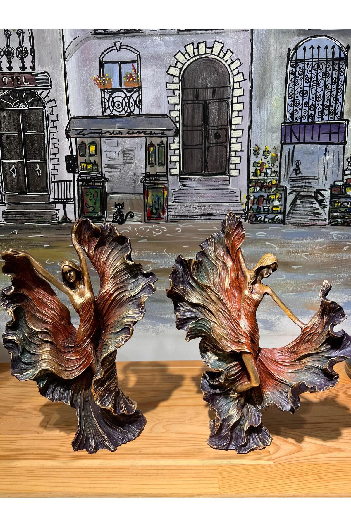 MeMy Design Özel Tasarım Dans eden Kızlar Biblo