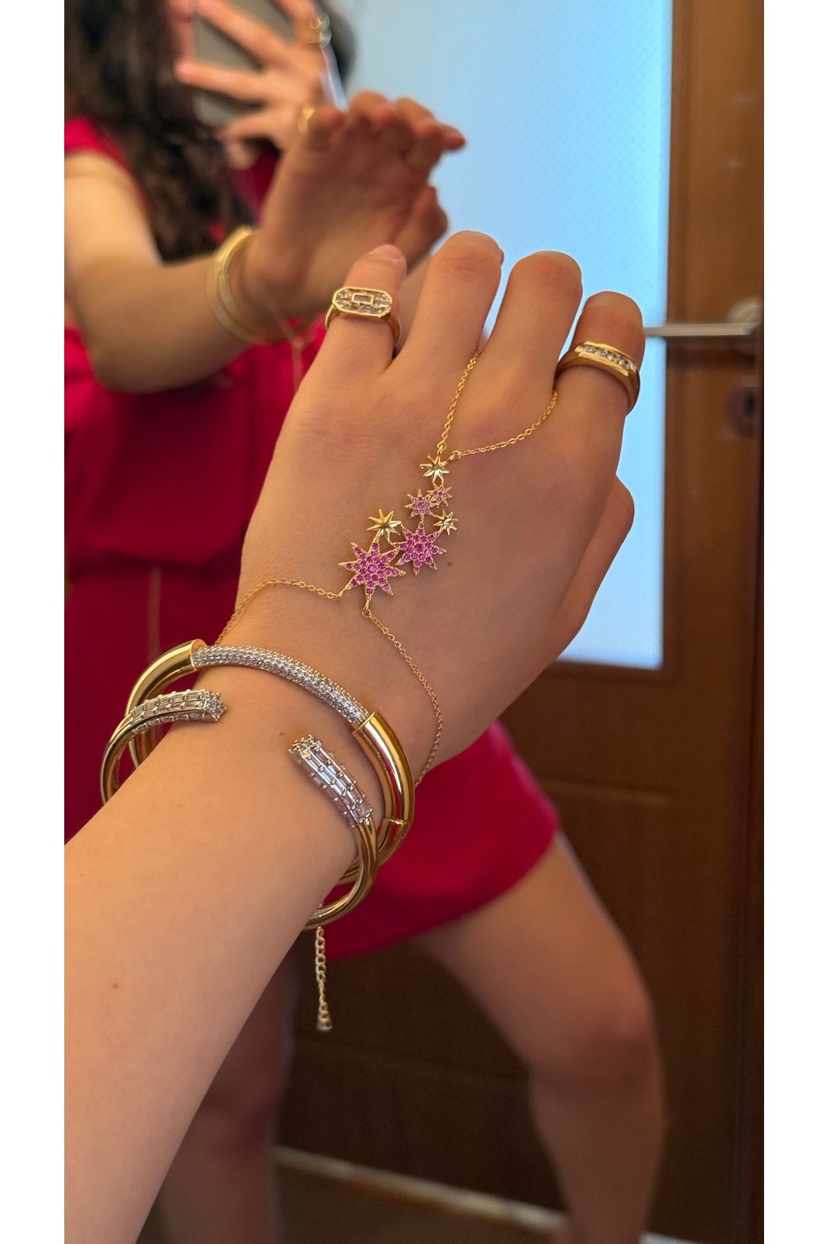 Muse Sister Yıldız Detaylı Şahmeran (Pembe)
