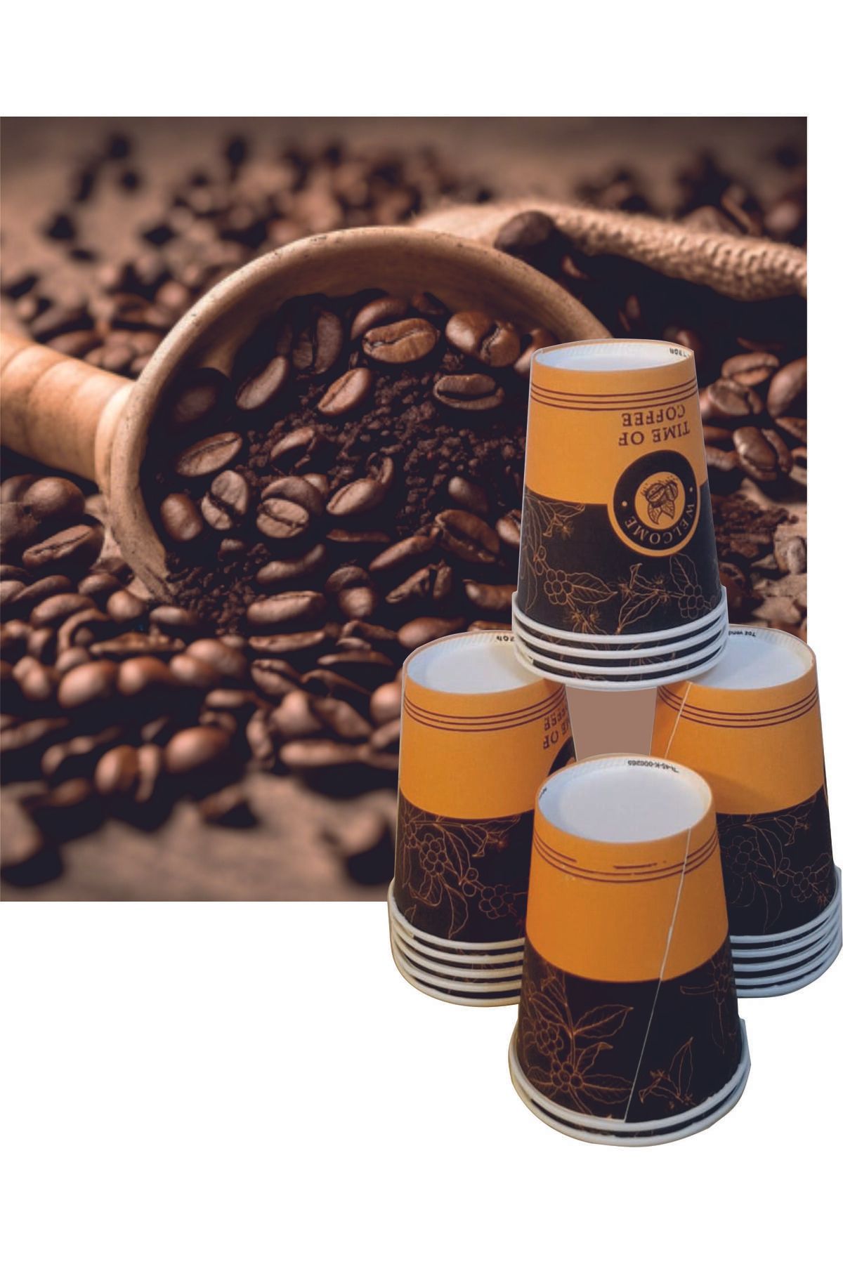 SOYPAK Kahverengi Karton Bardak 7 Oz*3000